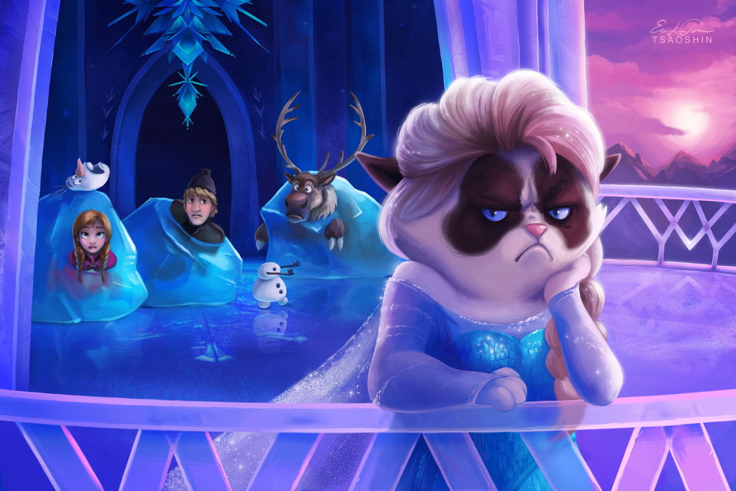 720P, Grumpy Cat, Humor, Movie, HD Wallpaper
