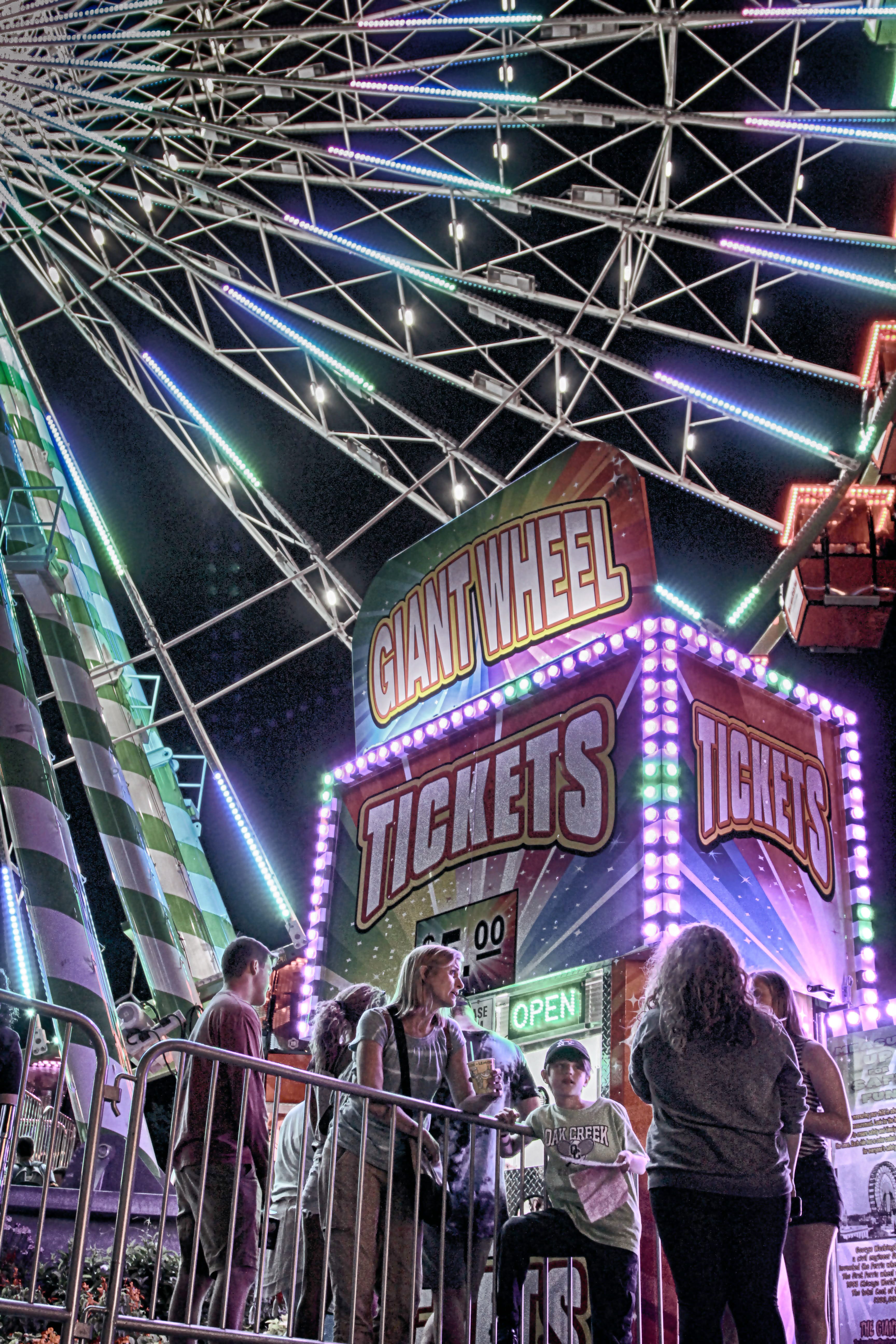 light, city, ceiling, fun, carnival, cap, standing, wear, architecture, exhilaration, lifestyles, fairground, men, fair, group of people, tourism, pleasure, Phone HD Wallpaper