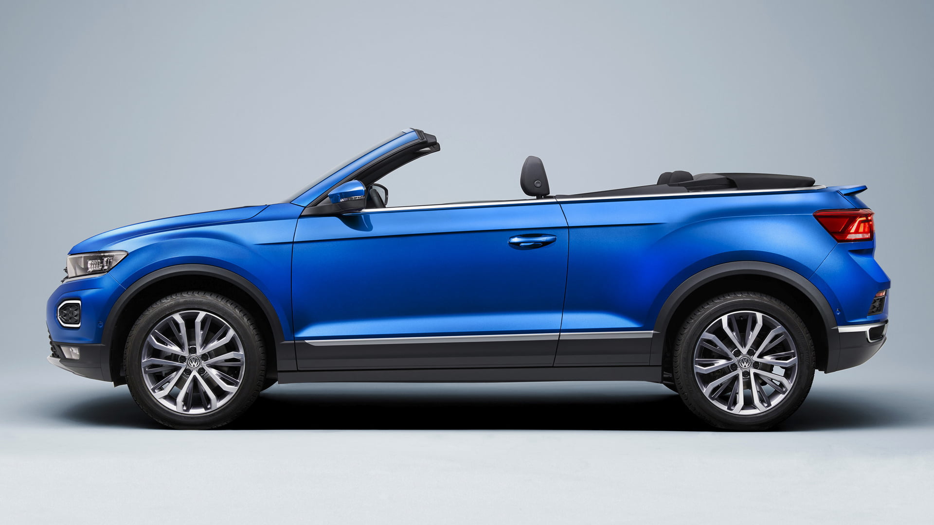 Volkswagen T-Roc, Crossover Car, Subcompact Car, Car, Convertible, SUV, Volkswagen, 1080P, Blue Car, HD Wallpaper