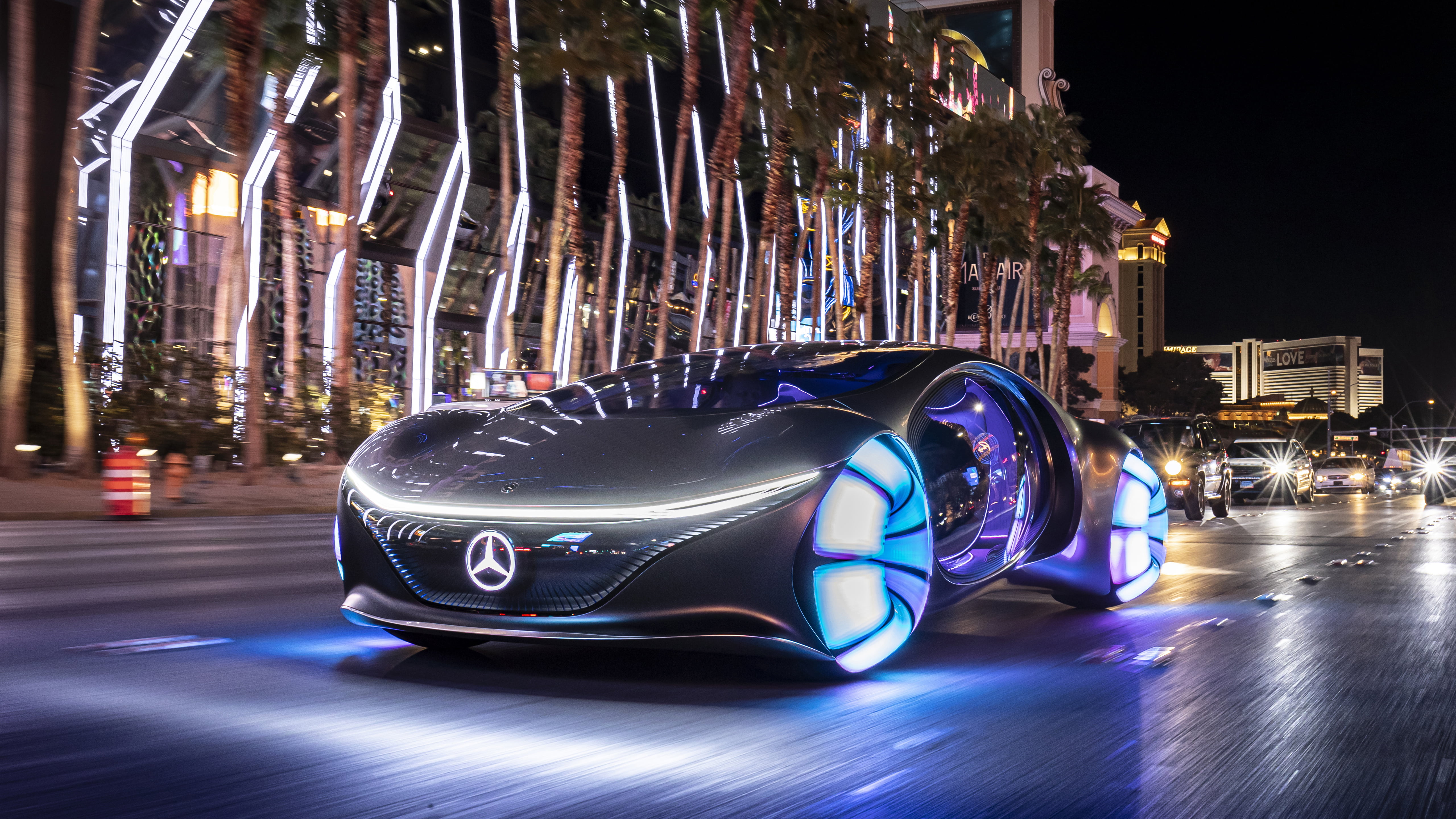 5K, vehicle, grey cars, concept car, 2020 Mercedes-Benz Vision, HD Wallpaper