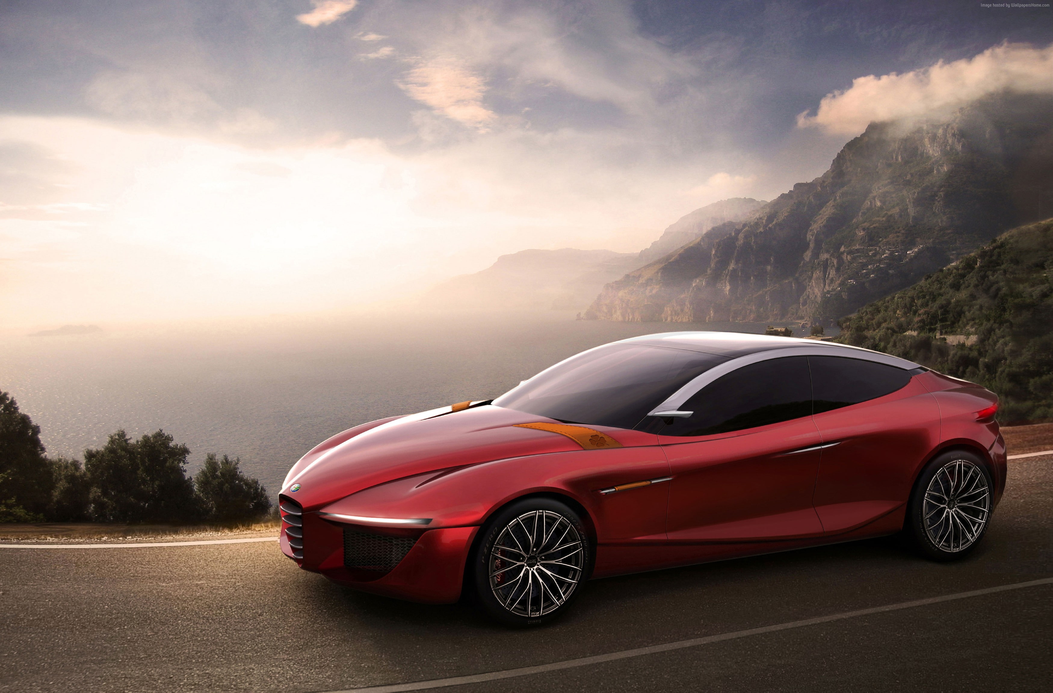 2K, Alfa Romeo 6C, 2020 Cars, 4K, HD Wallpaper