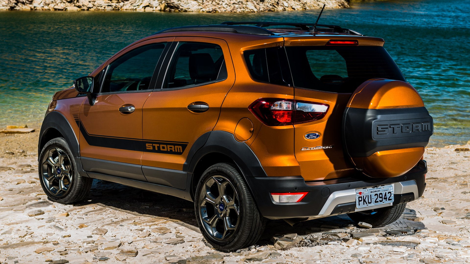Ford EcoSport Storm, SUV, Car, Subcompact Car, Ford, 1080P, Crossover Car, Brown Car, HD Wallpaper