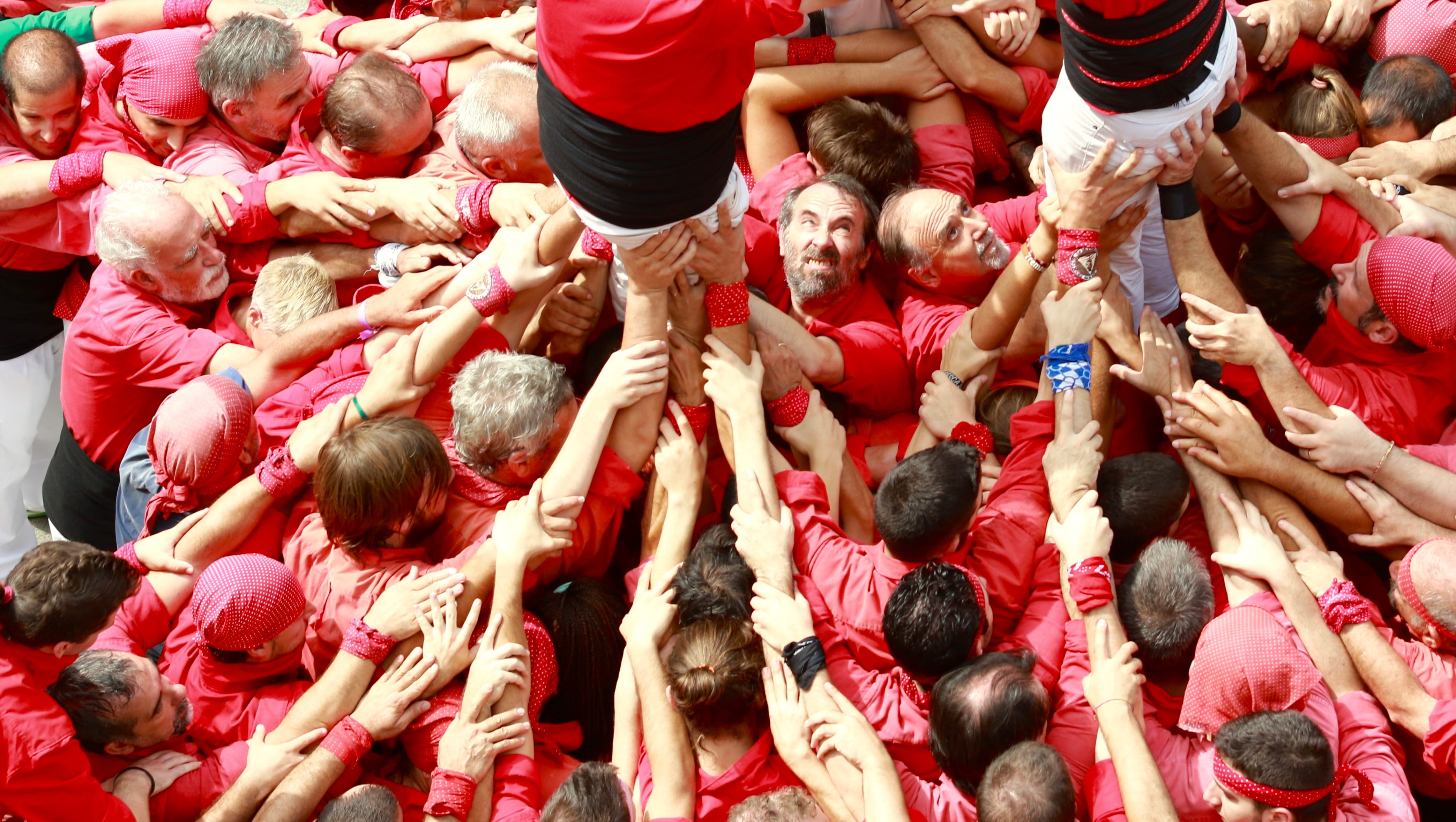 sport, watching, fan - enthusiast, group of people, spain, celebration, spectator, together, arms raised, people, sabadell, stadium, adult, men, human arm, HD Wallpaper