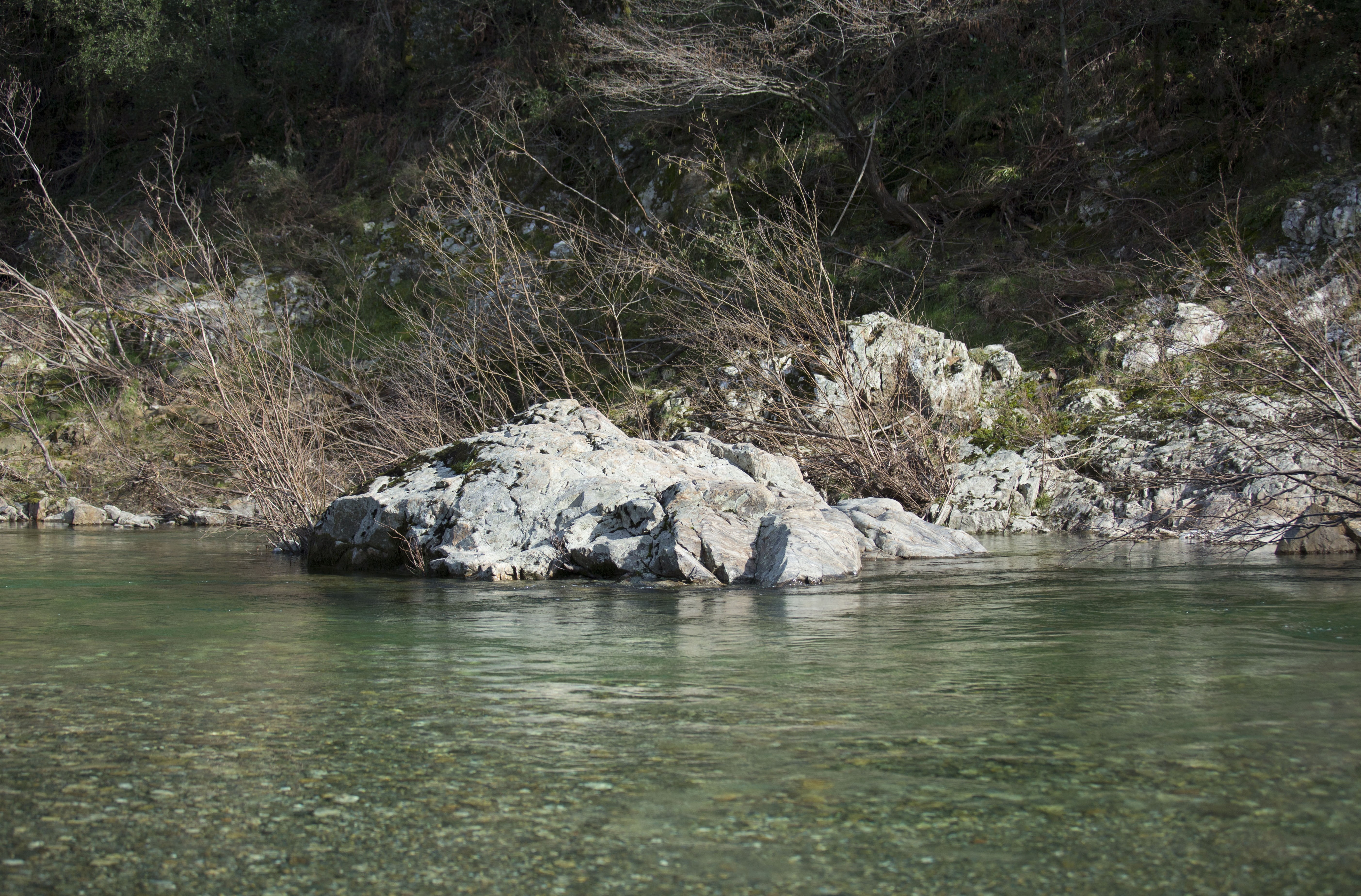 flowing water, non-urban scene, environment, no people, outdoors, rock, scenics - nature, river, water courses, nature, roche, rock formation, 5K, rock - object, HD Wallpaper