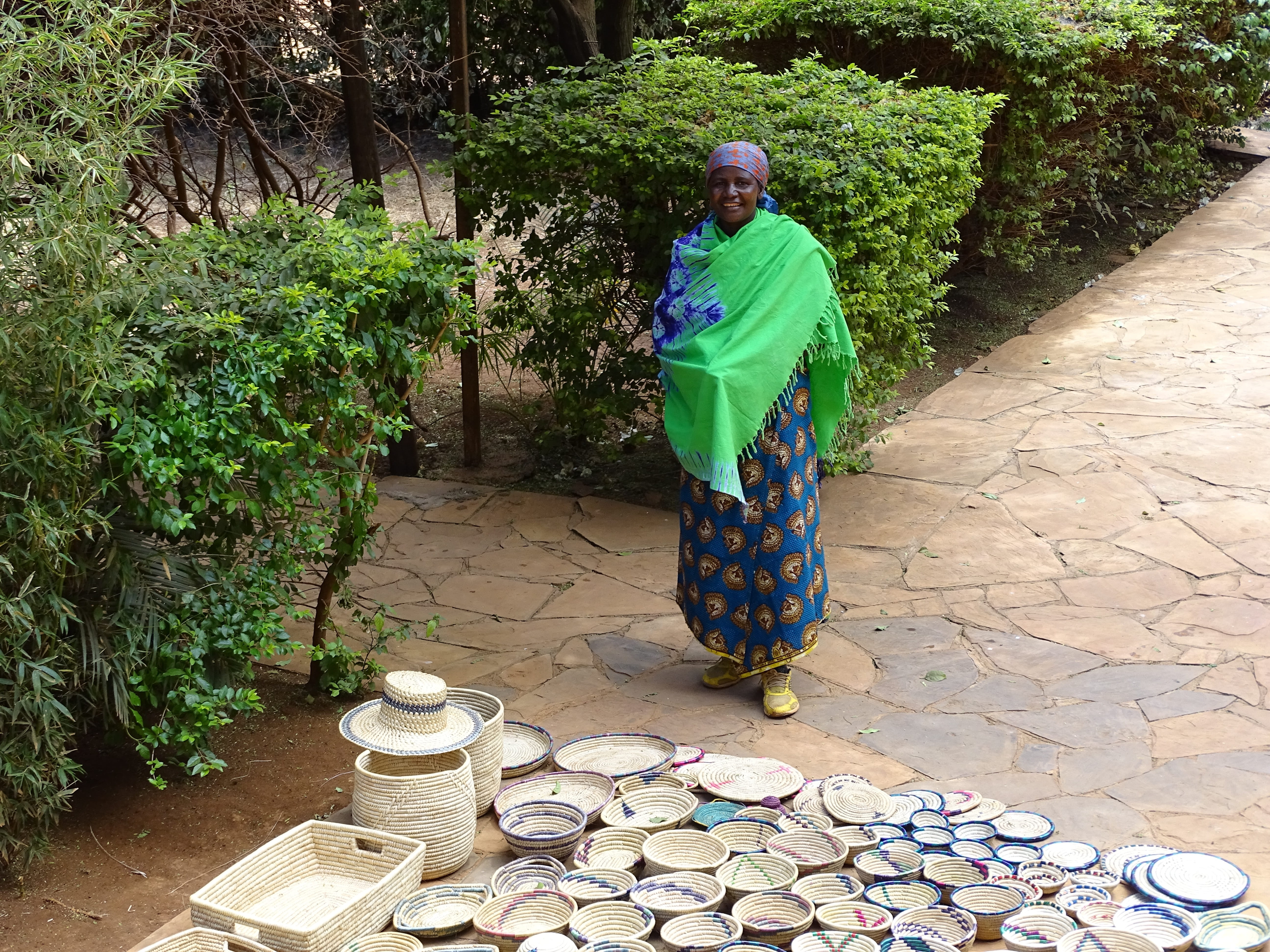 females, paving stone, africa, plant, 5K, full length, maasai, one person, day, seller, leisure activity, wiman, green color, senior adult, tree, footpath, HD Wallpaper