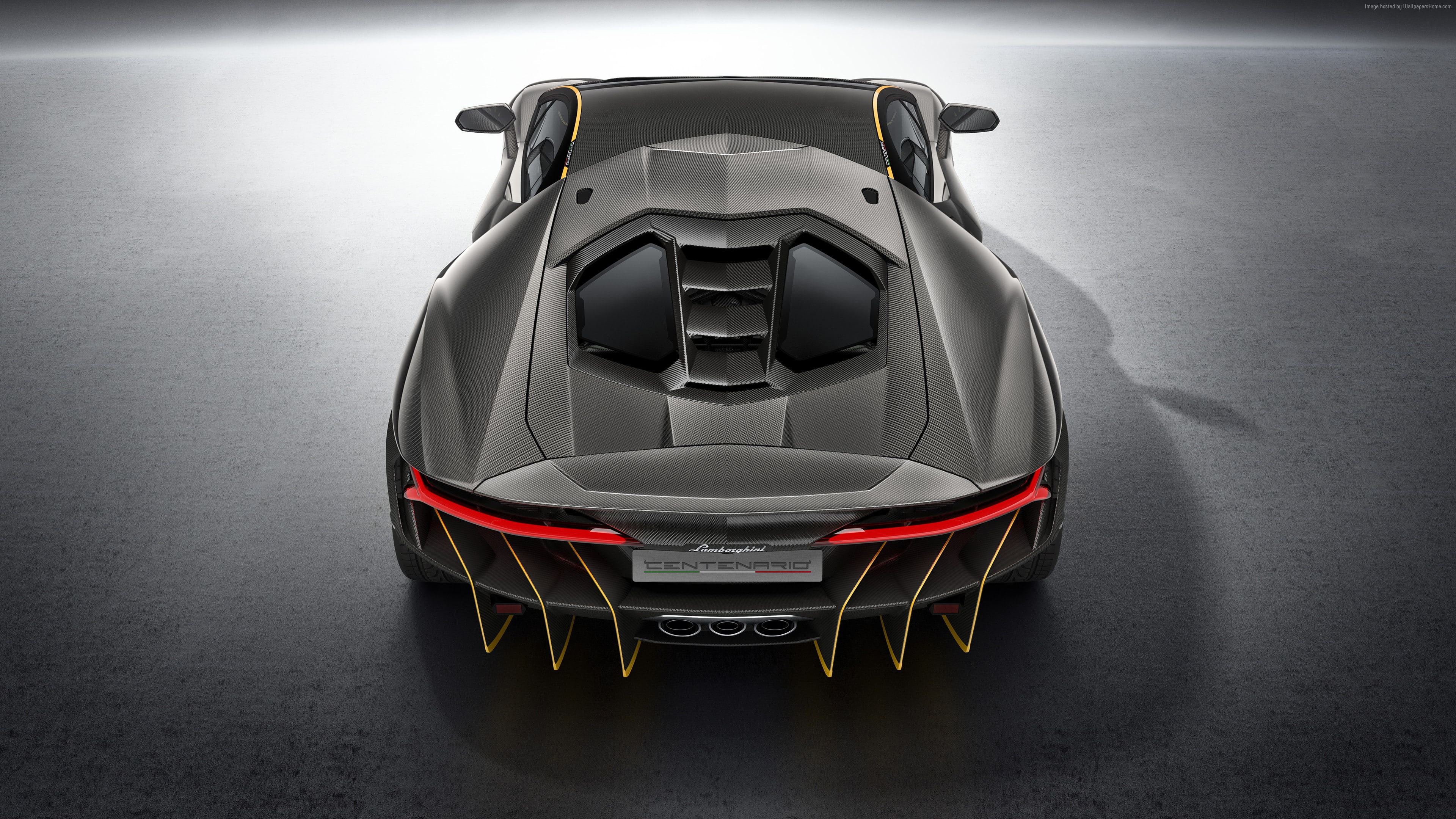 motor vehicle, transportation, reflection, gray, studio shot, gray background, single object, high angle view, Lamborghini, 4K, metal, car, technology, HD Wallpaper