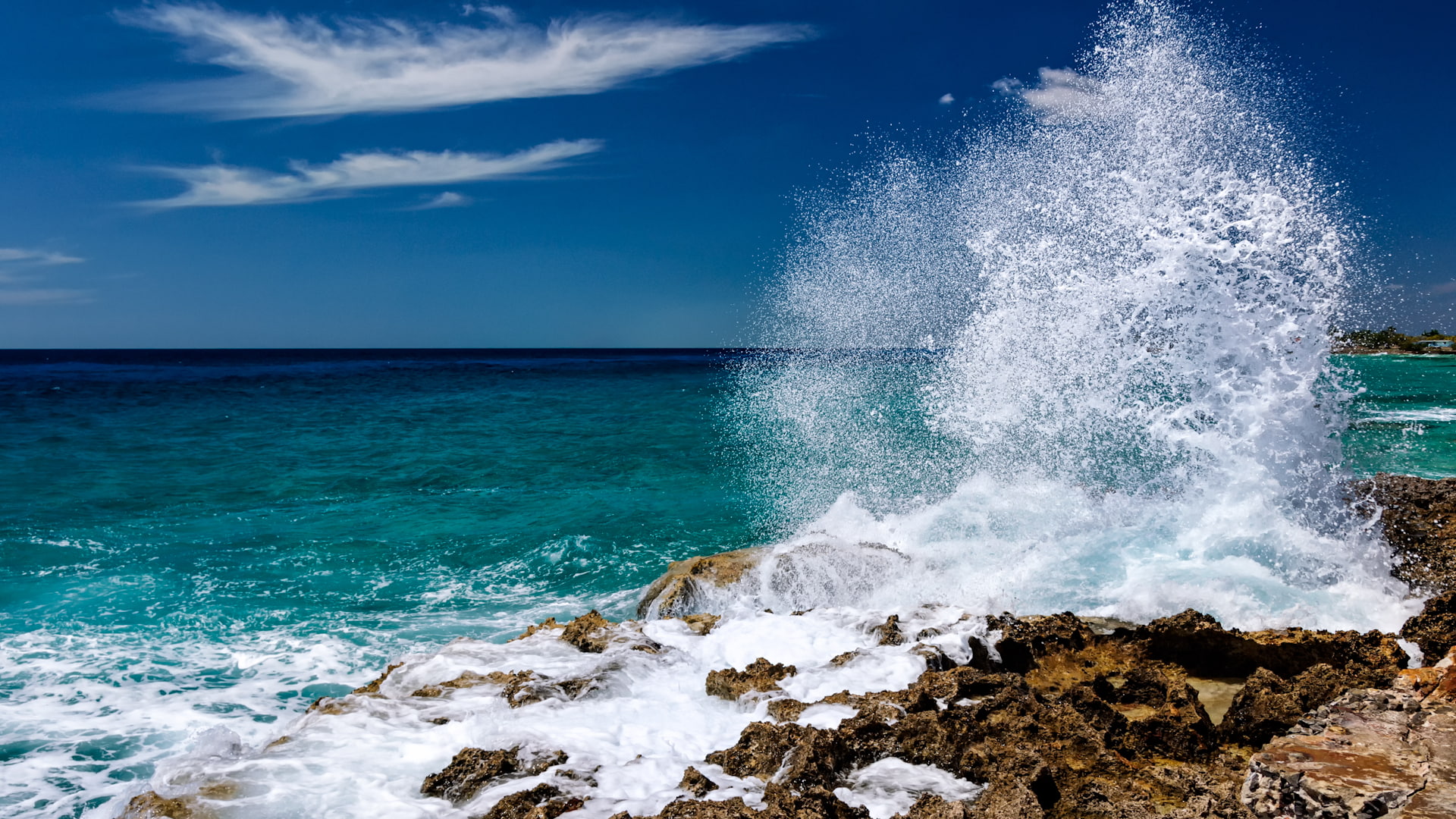 costa, coast, rica, 1080P, hd, waves, mexico, desktop, sea, stones, HD Wallpaper