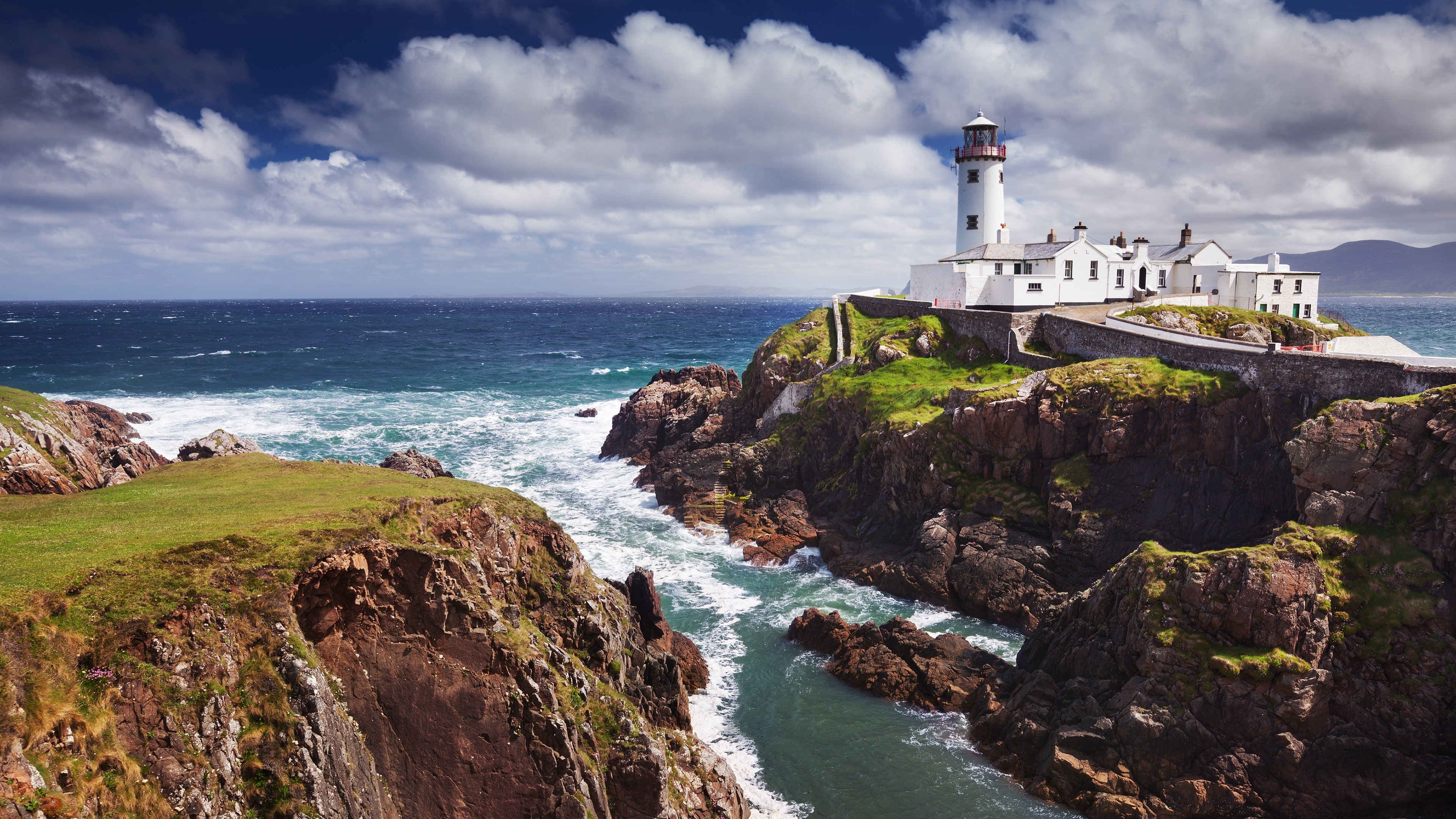 lighthouse, 4K, coast, HD Wallpaper