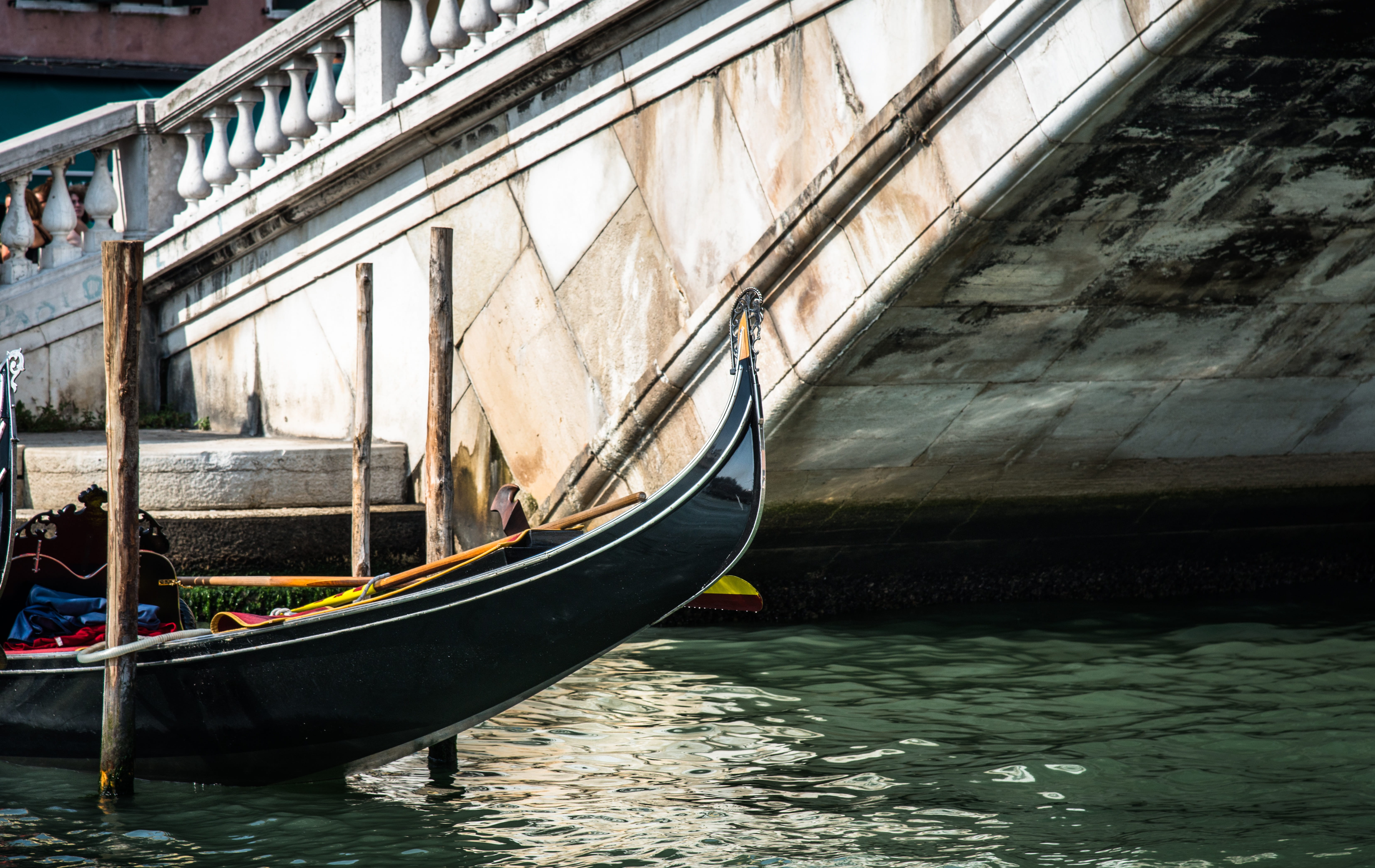 men, mode of transportation, transportation, venice gondola, nautical vessel, canoe, real people, gondola, nature, canal, incidental people, 5K, travel, HD Wallpaper