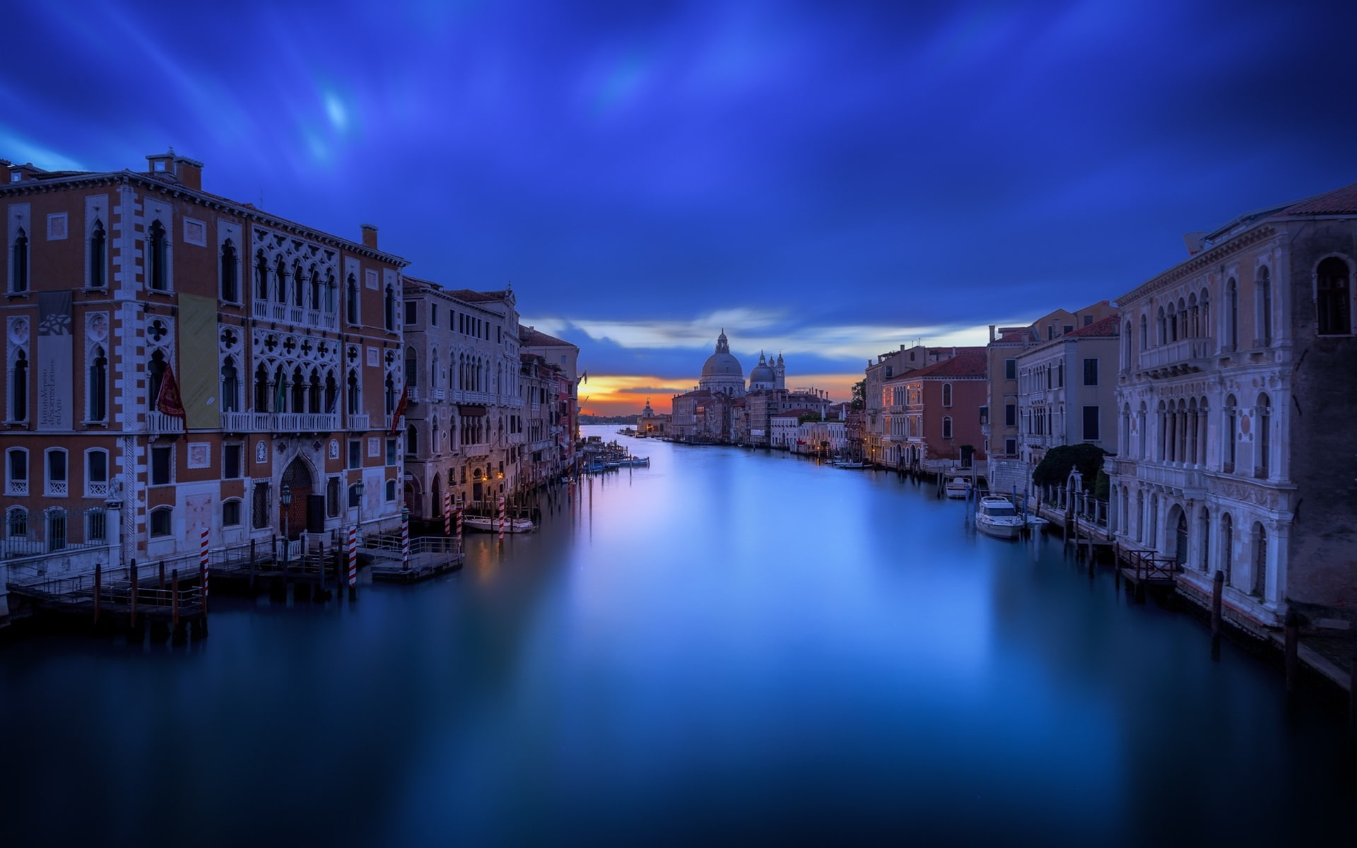 Venice, Water, City, Night, Houses, Calm, Canal, 1080P, HD Wallpaper
