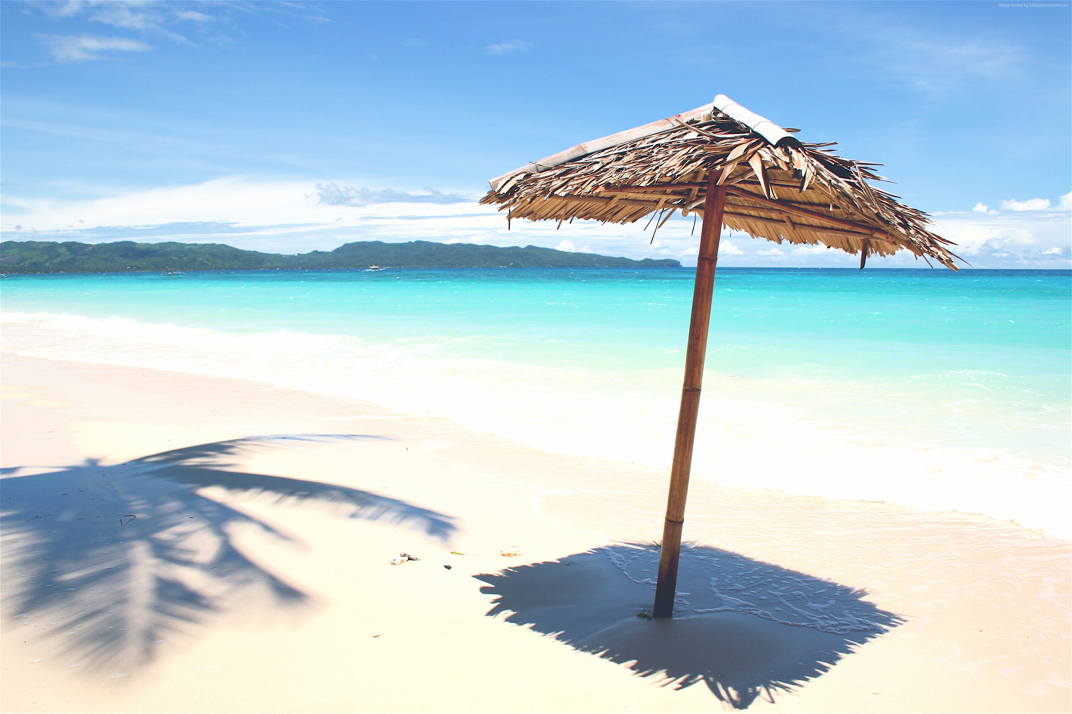 ocean, Philippines, resort, tourism, sea, Boracay, 2K, vacation, 5k, 4k, travel, Best beaches of 2017, HD Wallpaper