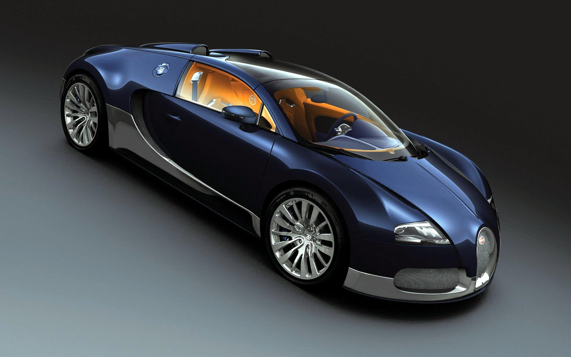 concept, black, cars, sport, silver, grand, 2011, car, 1080P, bugatti, veyron, HD Wallpaper
