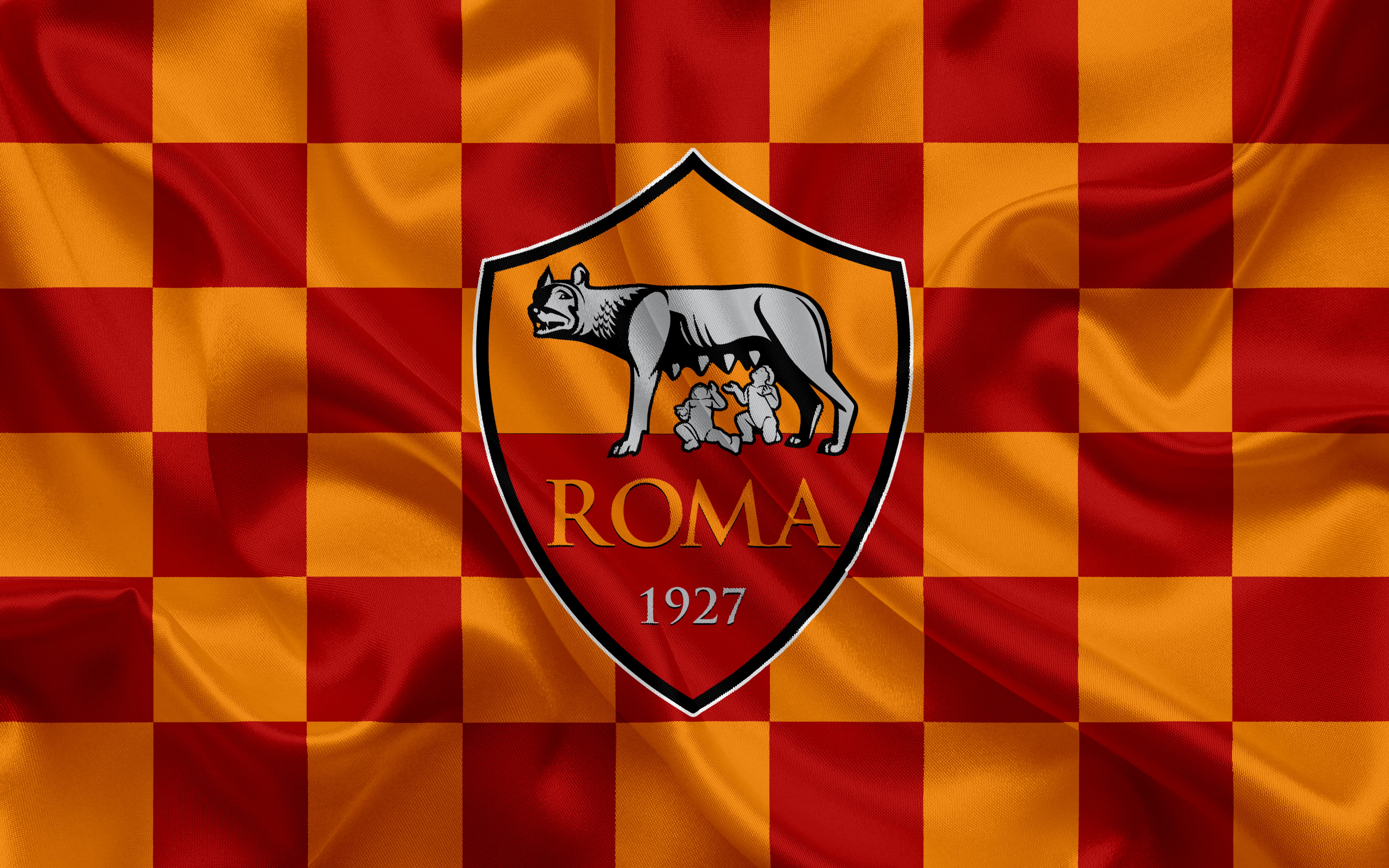 Soccer, A.S. Roma, Logo, 4K, HD Wallpaper
