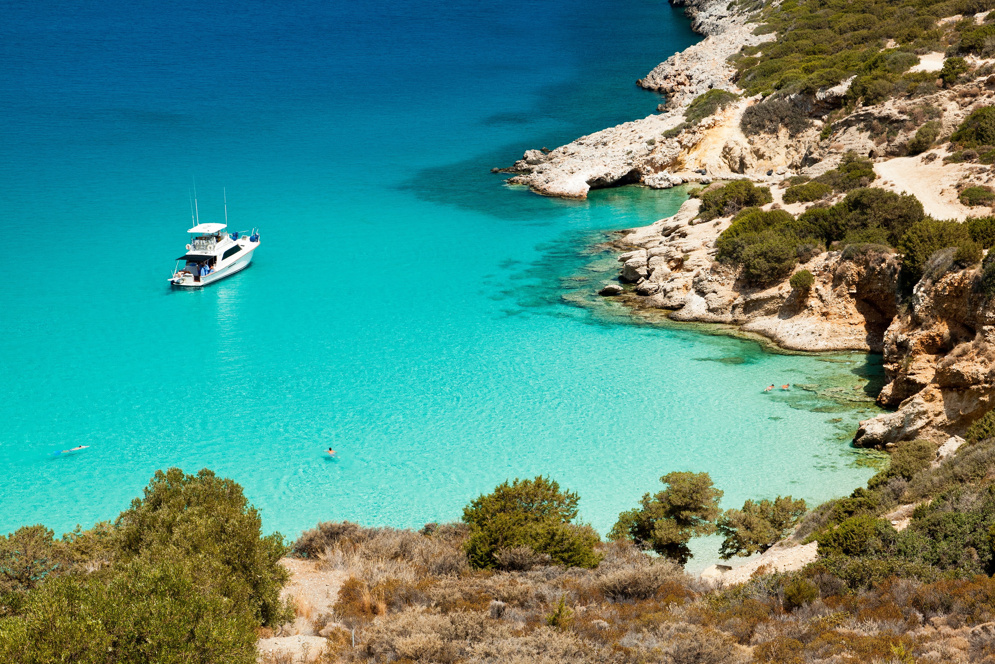 luxury, ionian Sea, yacht, land, vacations, sunny, island, sea, rock - Object, tourist Resort, tourist, outdoors, travel, bay Of Water, journey, travel Destinations, HD Wallpaper