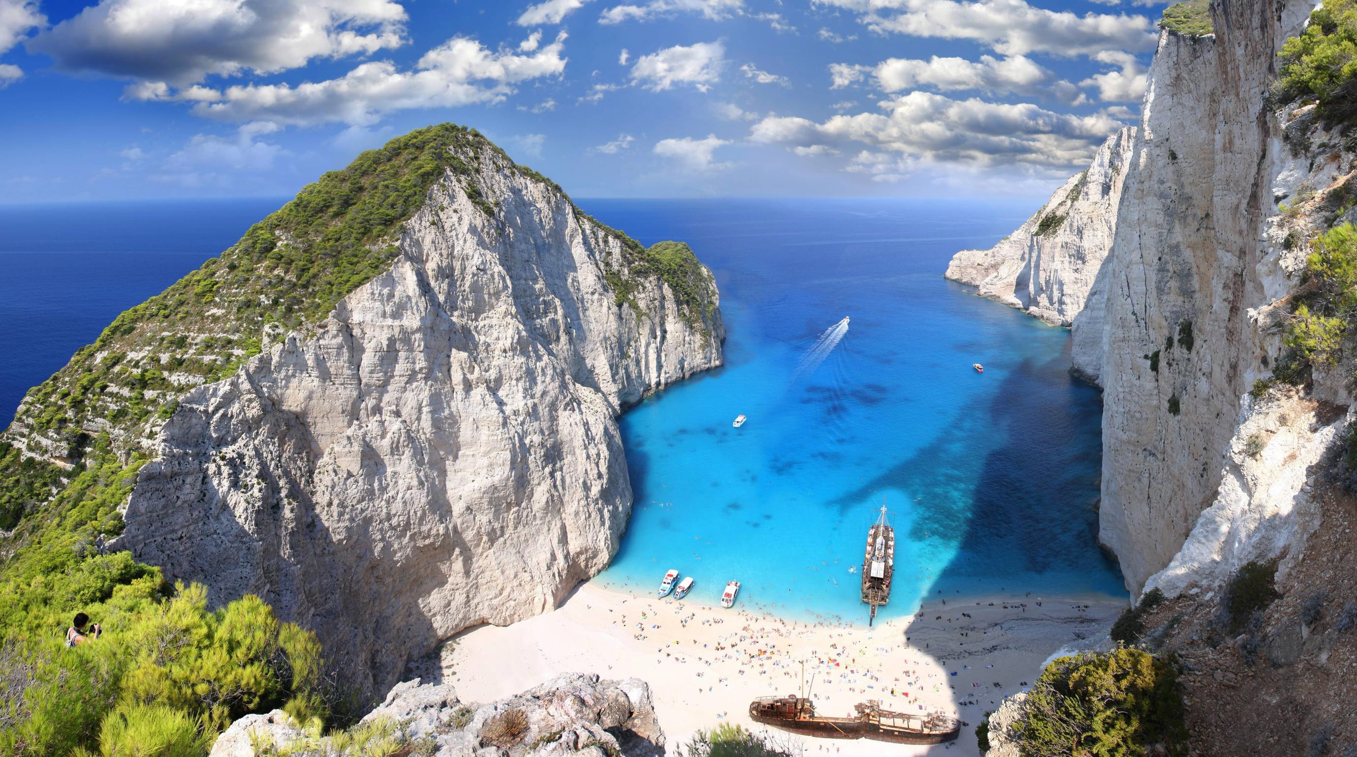 sand, formation, nautical Vessel, tranquil scene, body, The Ionian sea, scenics - nature, Shipwreck, bay Of Water, clouds, sunny, land, landscape, water, HD Wallpaper