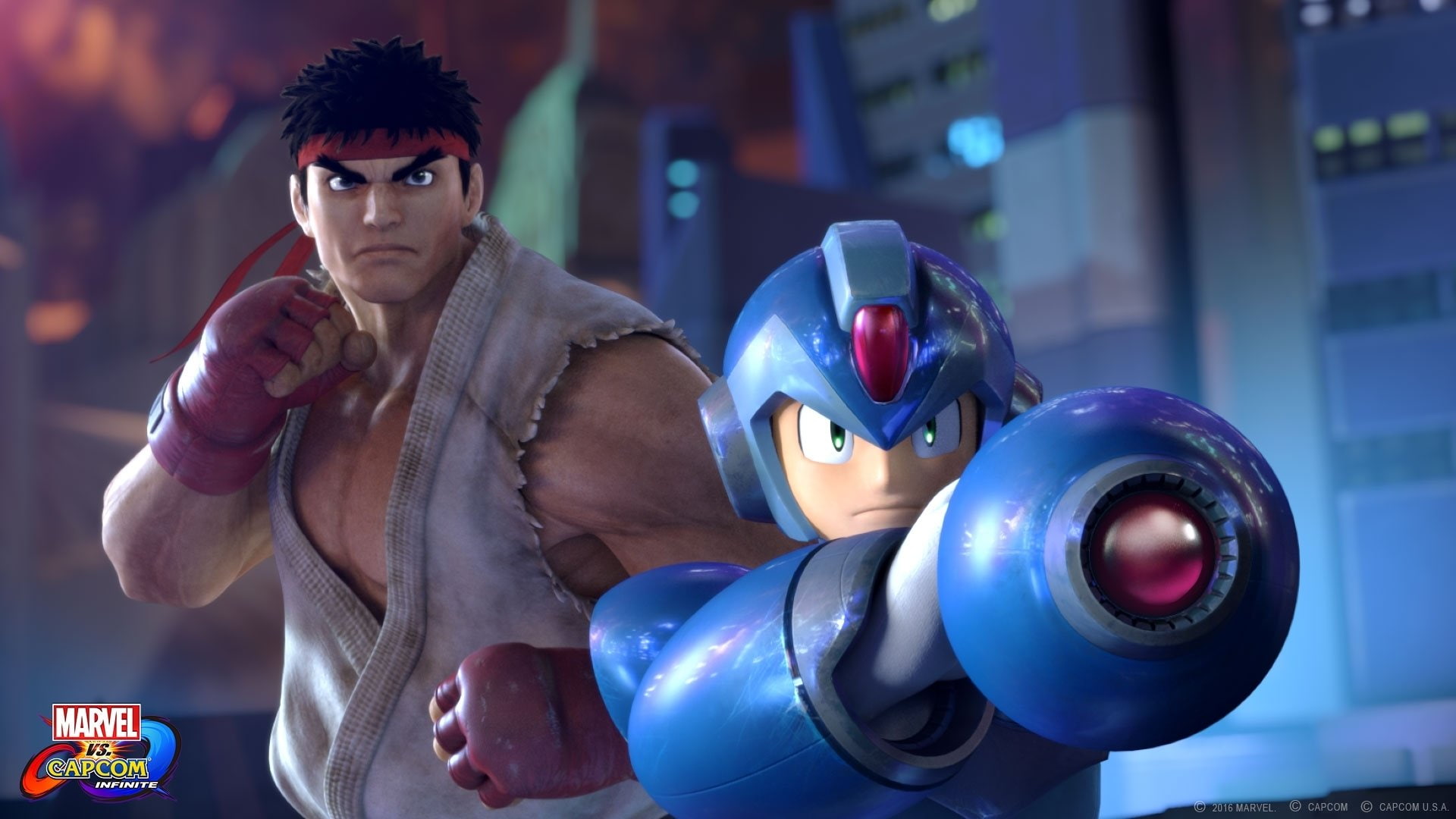 Marvel vs. Capcom: Infinite, 1080P, Video Game, Mega Man X, Ryu (Street Fighter), HD Wallpaper