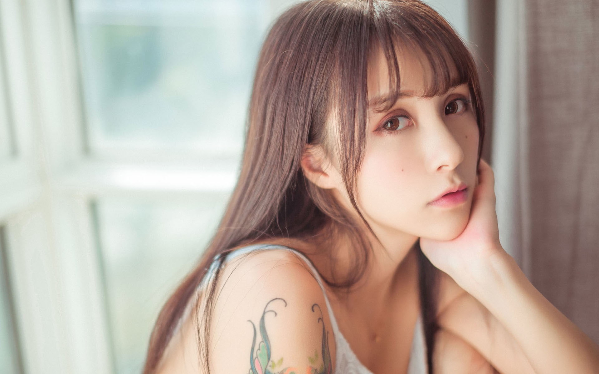 Xia Mei Jiang, Model, Models, 1080P, HD Wallpaper