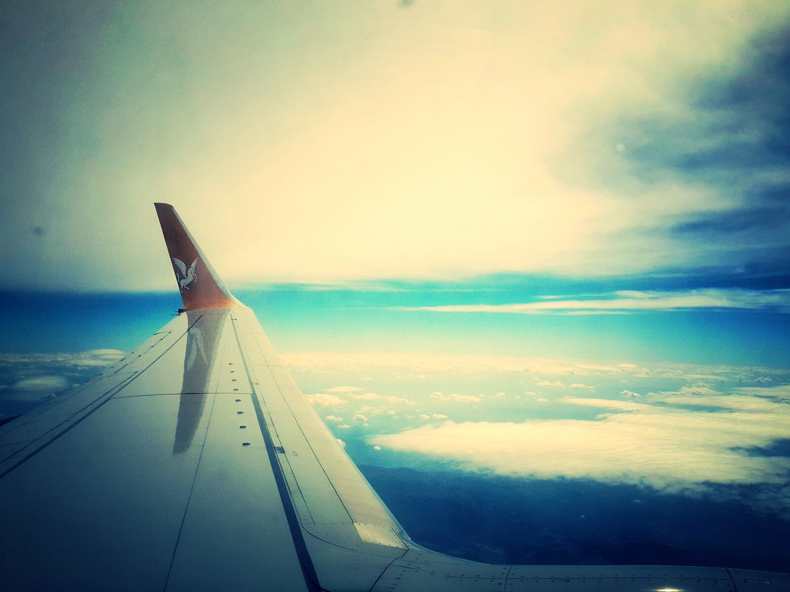 transportation, outdoors, wing, beauty in nature, day, cloud - sky, 720P, mode of transportation, air vehicle, scenics - nature, journey, sky, on the move, HD Wallpaper