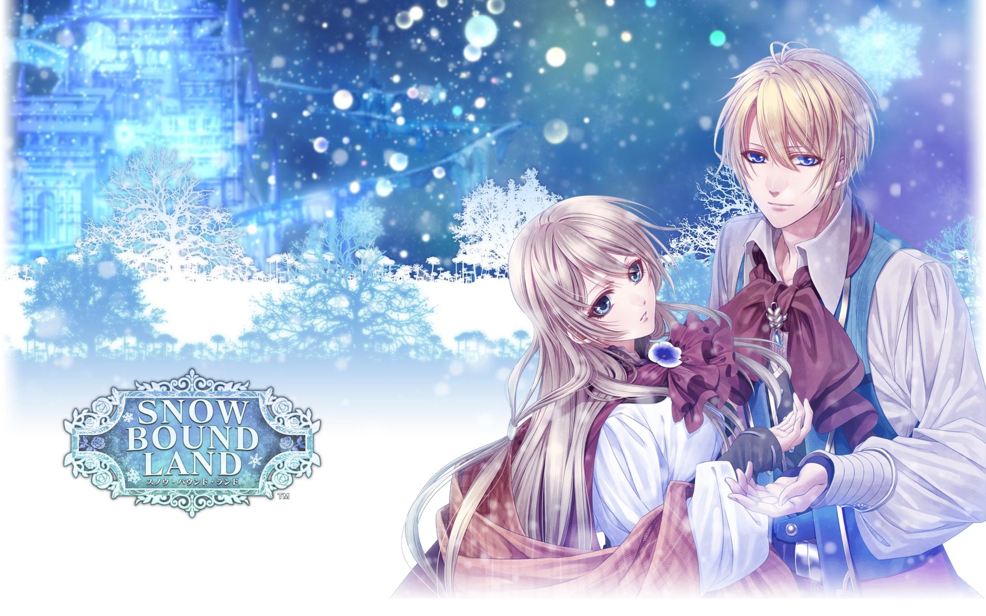 1080P, princess, game, girl, snow, long, prince, couple, boy, beautiful, hair, HD Wallpaper