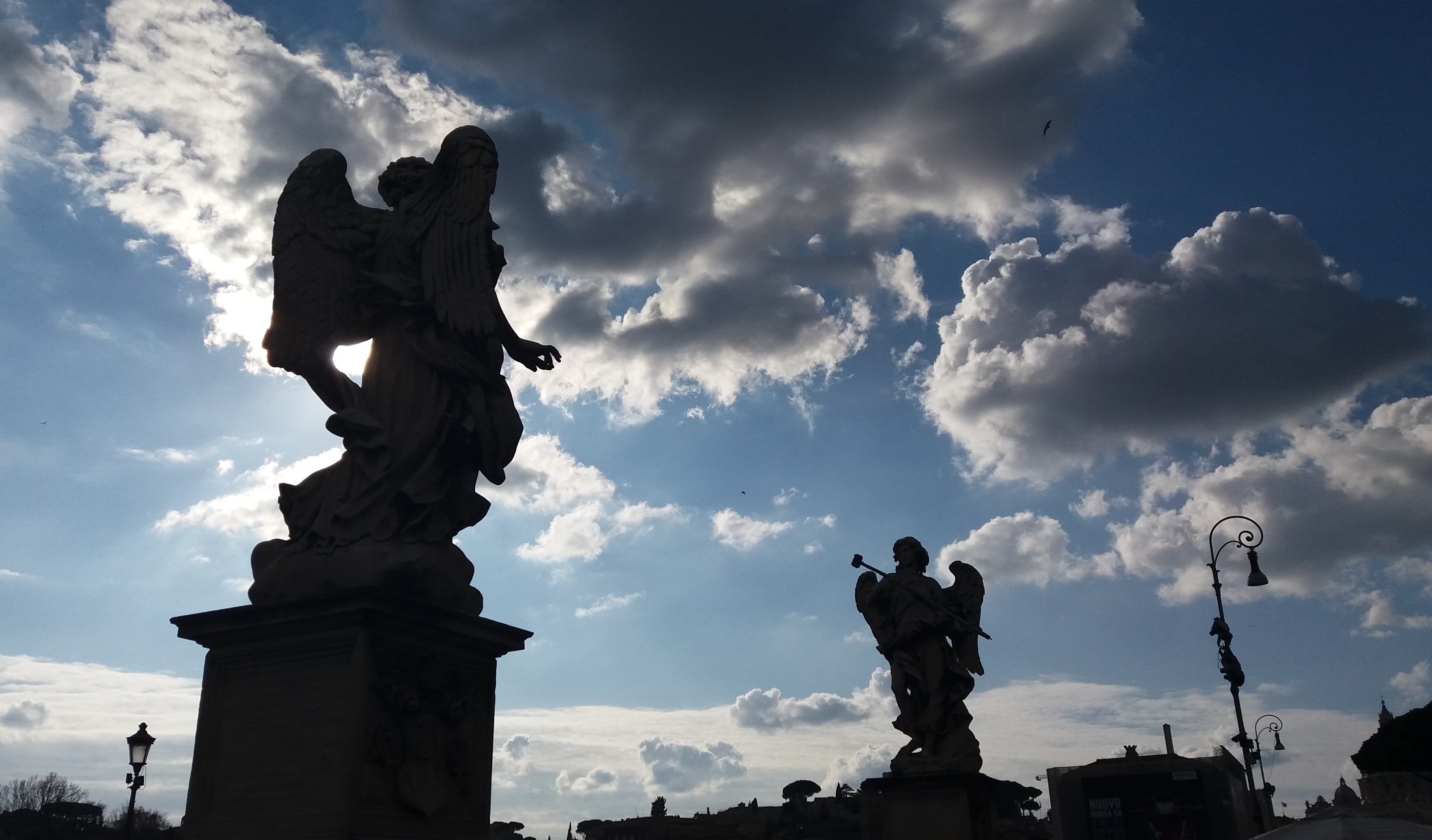 art and craft, the past, statue, dream, memorial, male likeness, heavenly, faith, outdoors, guardian angel, white, angel, history, creativity, human representation, HD Wallpaper