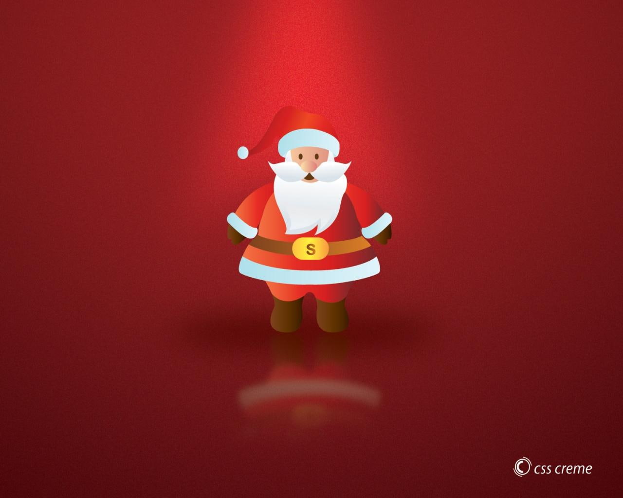 santa claus, claus, css, christmas, new year, creme, 720P, new, year, santa, HD Wallpaper