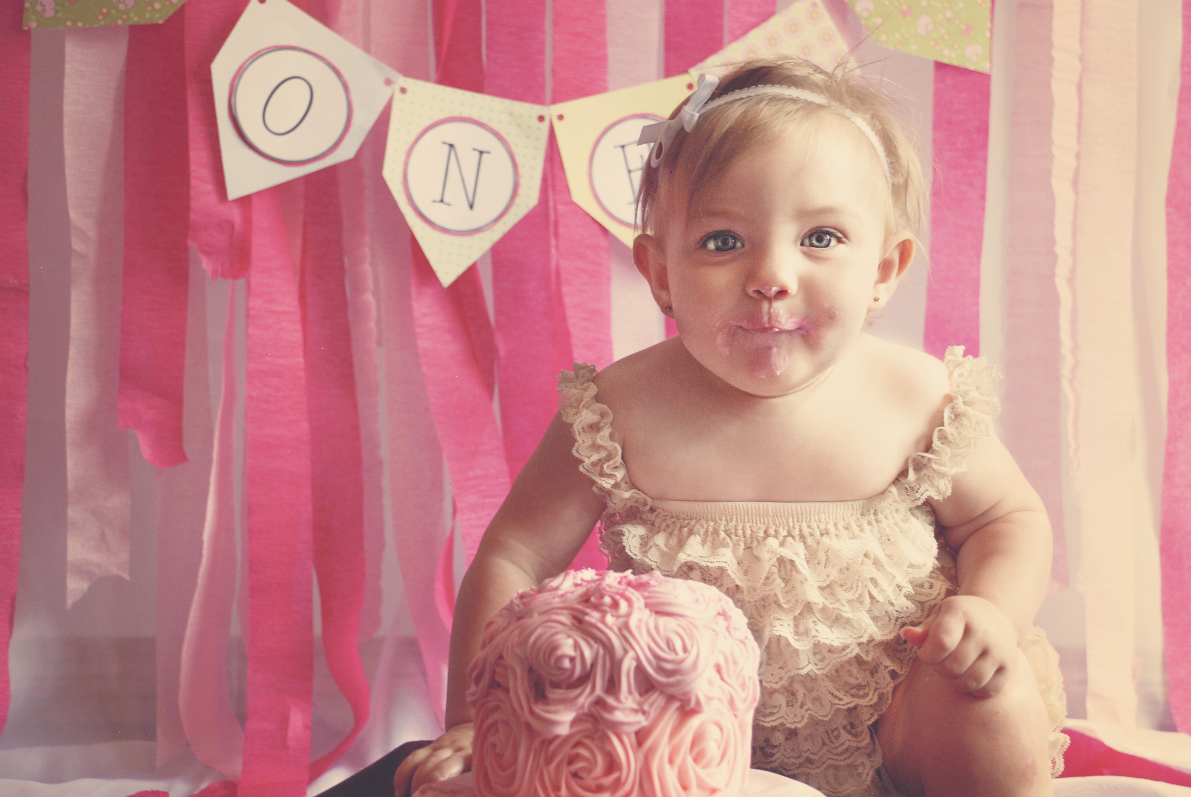 sleeveless, s, first birthday, baby, real people, sitting, portrait, lifestyles, cute, first, babyhood, innocence, home interior, childhood, baby Girls, HD Wallpaper