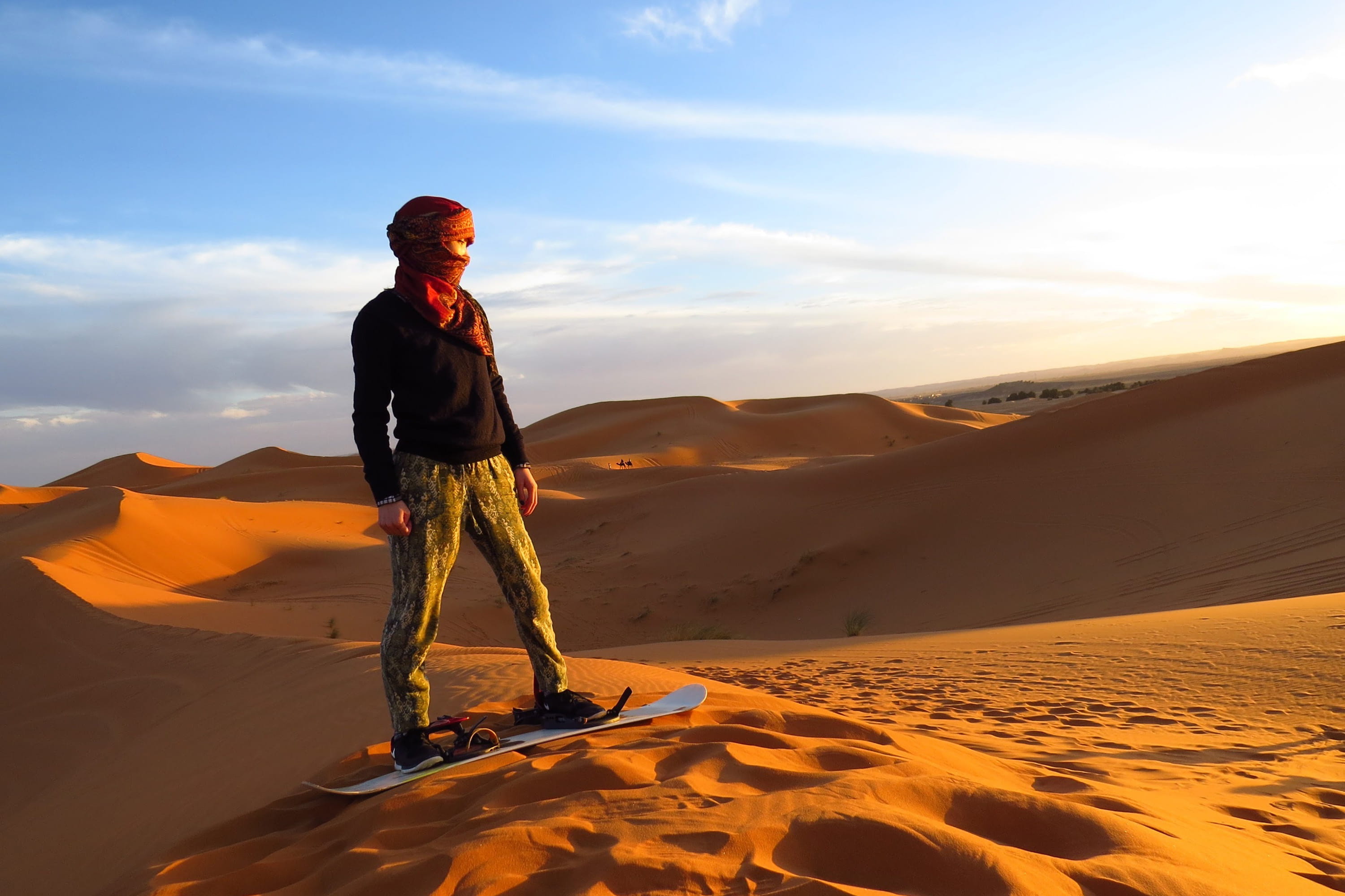 land, sky, real people, lifestyles, standing, african, cloud - sky, desert, nature, sand dune, one person, arid climate, full length, tranquil scene, scenics - nature, HD Wallpaper
