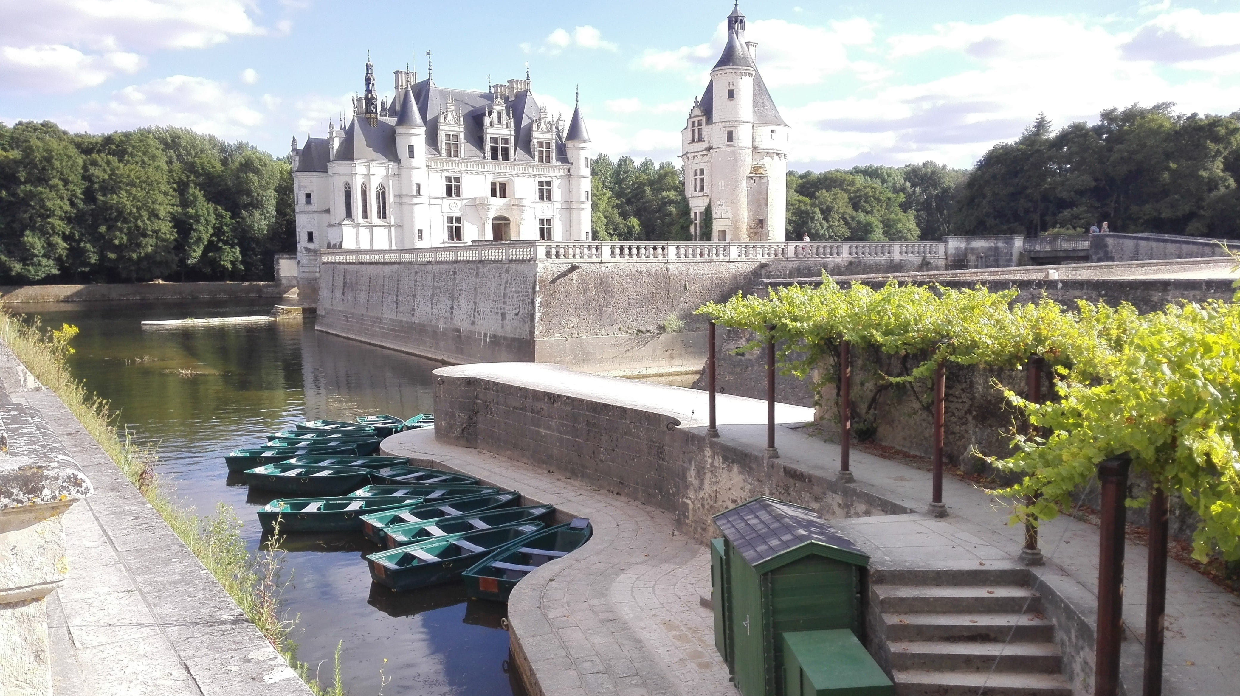 Château De Chenonceau, nature, châteaux de la loire, day, ch, renaissance, travel destinations, plant, building, de, river, sky, built structure, teau, HD Wallpaper
