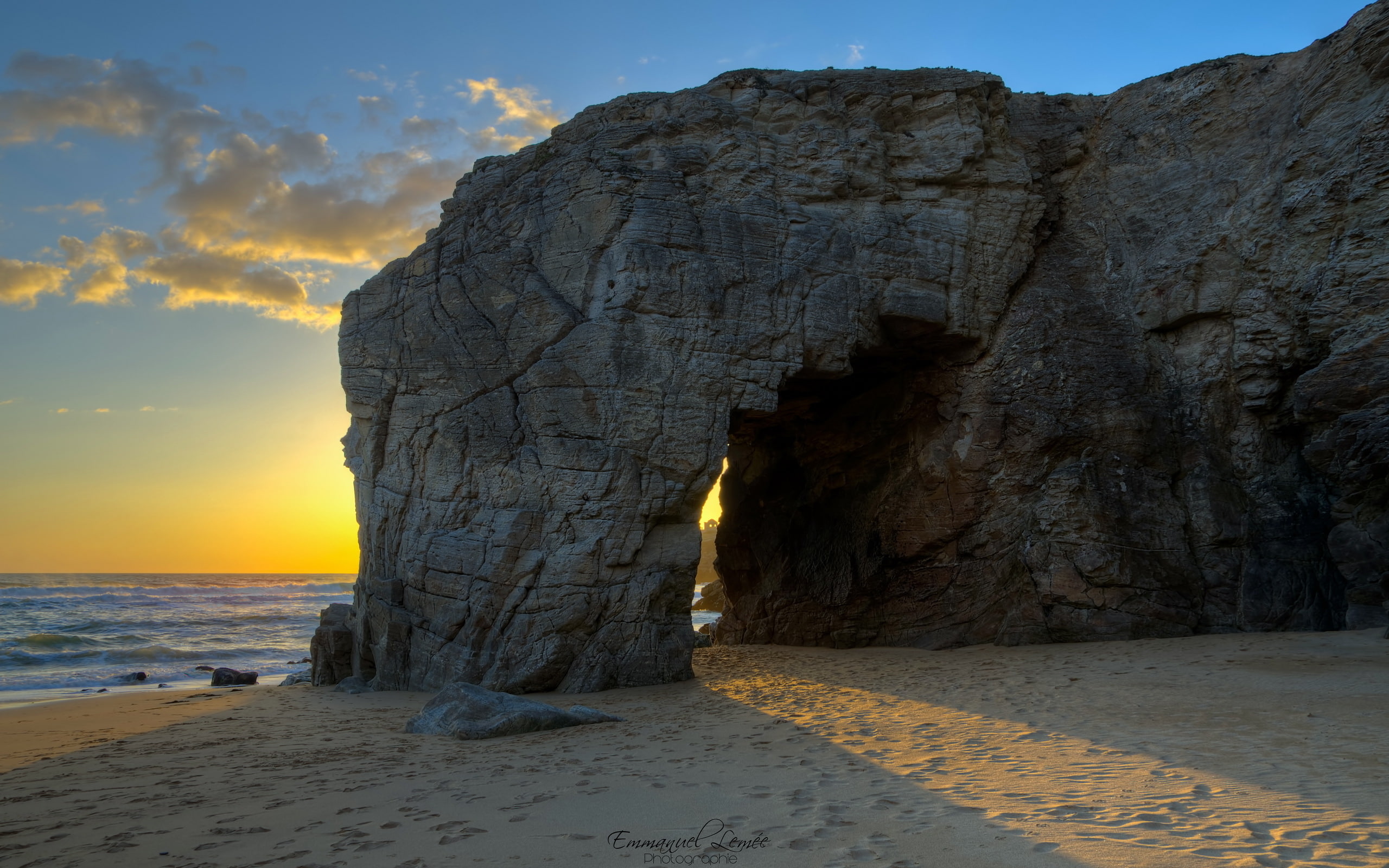 St.-Pierre-Quiberon, landscape, Brittany, France, sea, 2K, rocks, HD Wallpaper