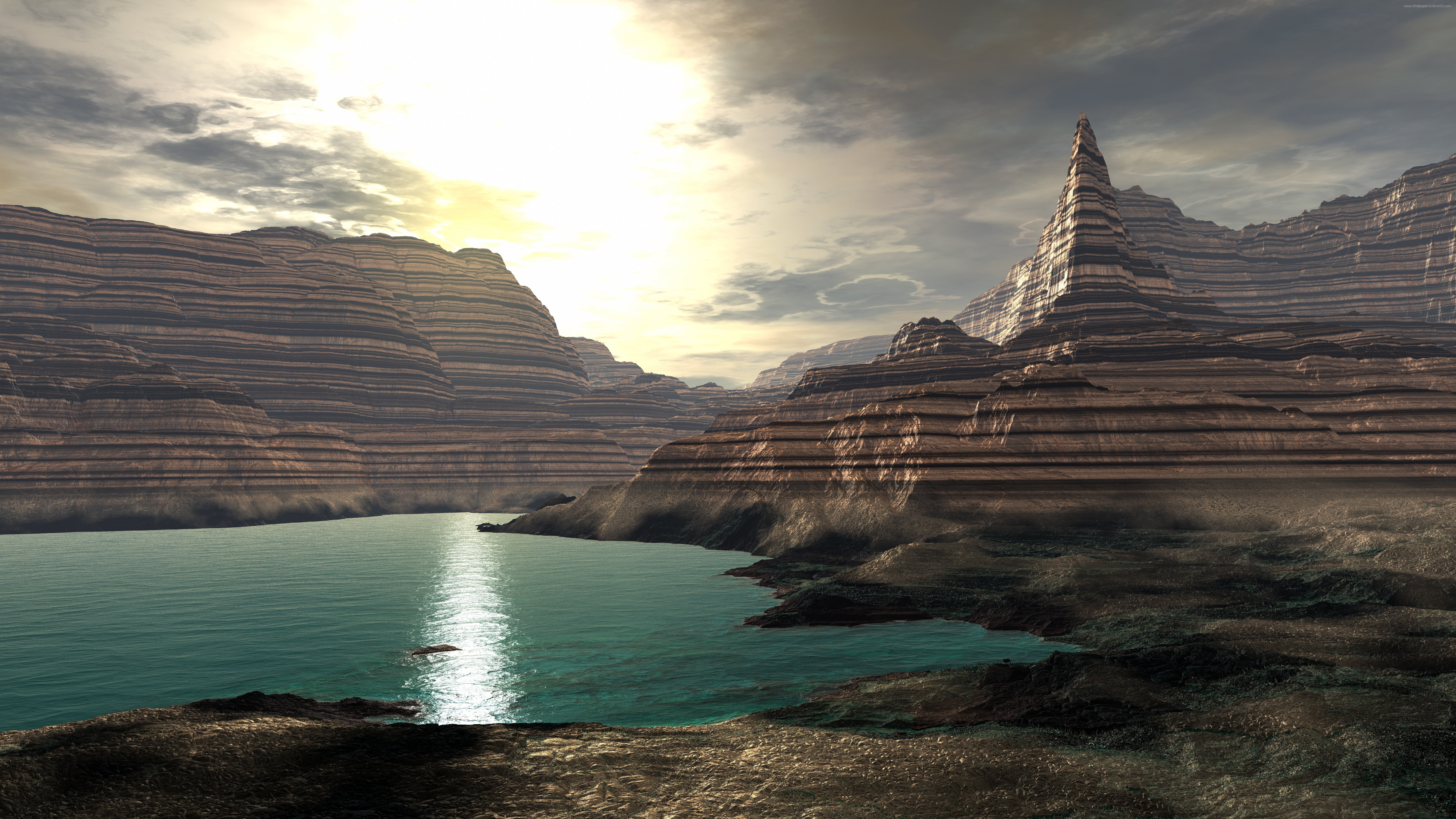 4k, HD, 8k, grandcanyon, scifi, 7680, 8K, HD Wallpaper
