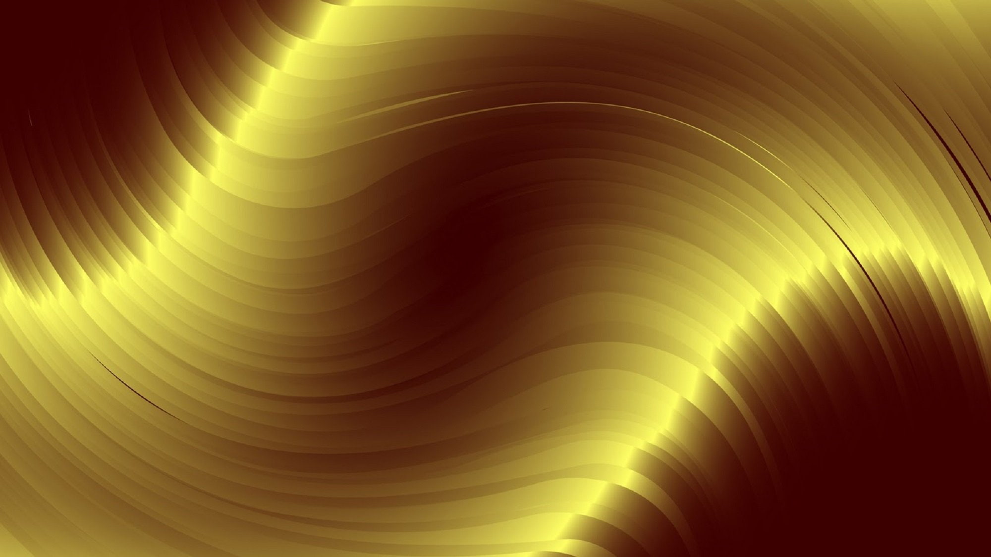 ORO, abstracto, 1080P, Ondas, vector, HD Wallpaper