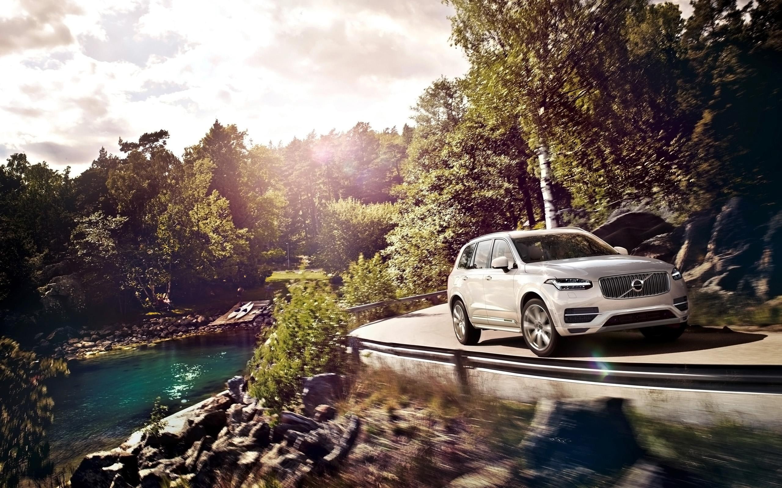 2K, volvo, cars, xc90, xc, suv, grey, 2015, HD Wallpaper