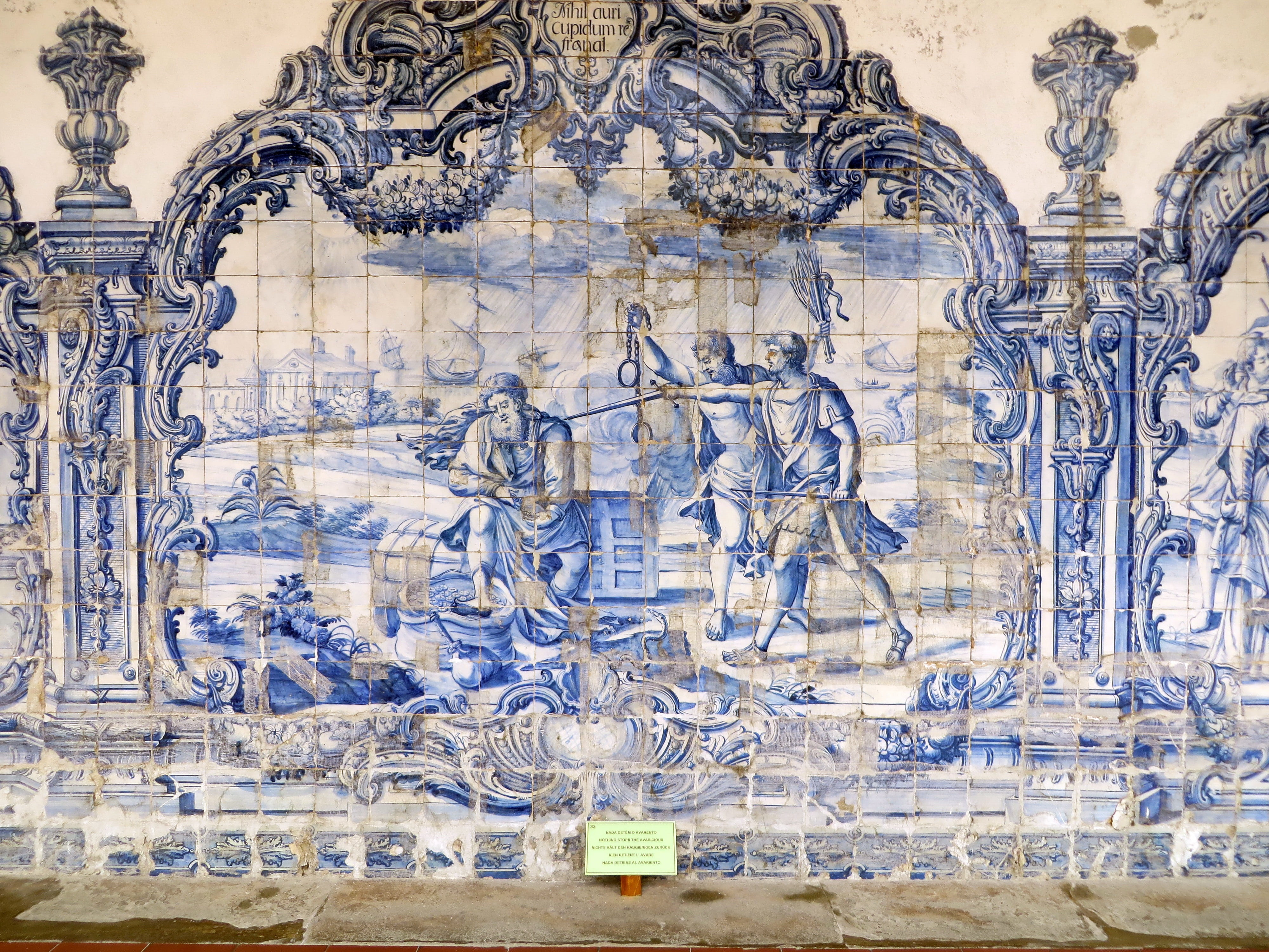 travel destinations, bahia, wall - building feature, cloister, building exterior, male likeness, mural, building, history, representation, sao francisco, HD Wallpaper