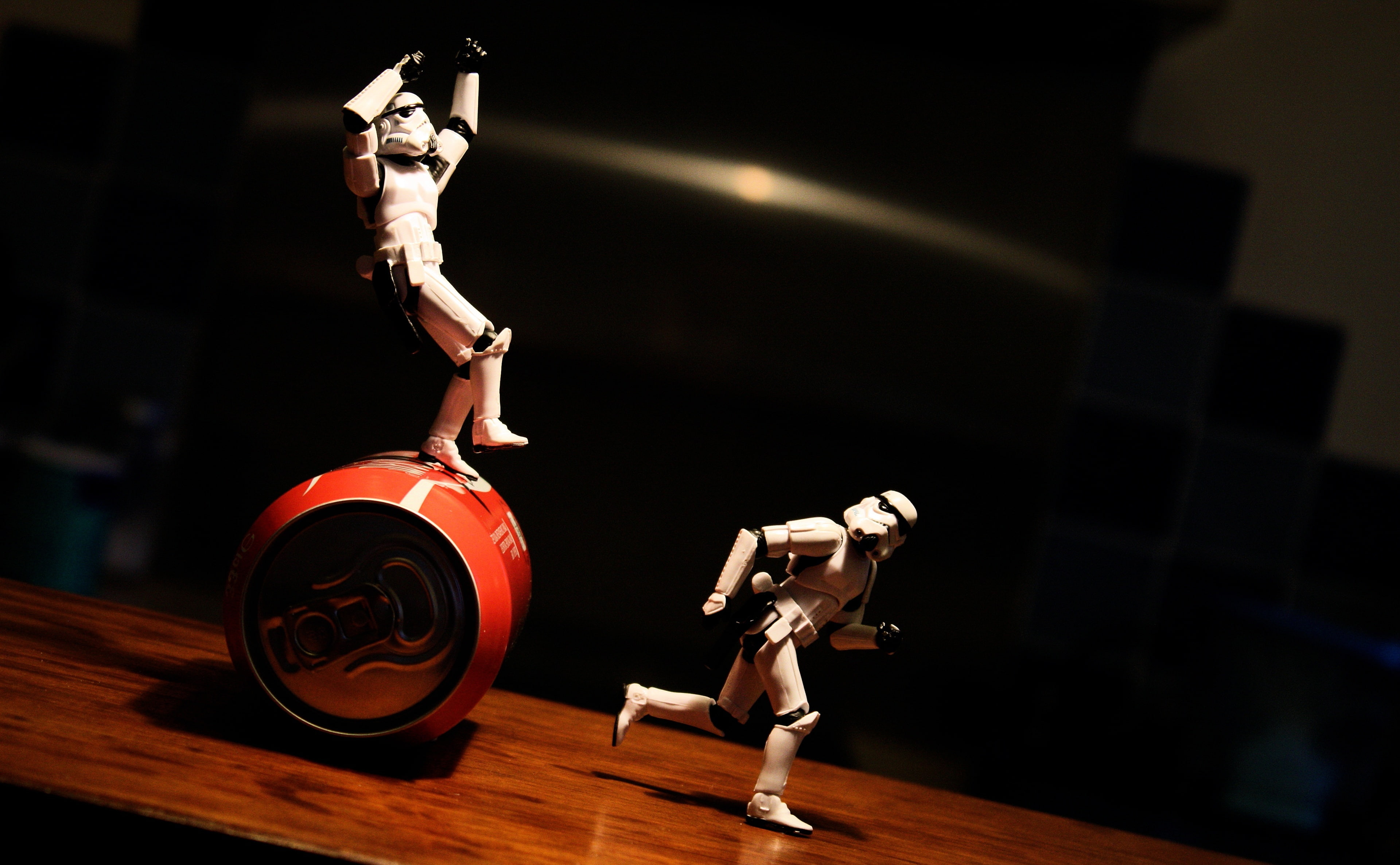 action figure, coca cola, action, Movies/Star Wars, Funny, indoors, weights, competition, wars, effort, vitality, toy, figurine, exercising, full length, HD Wallpaper