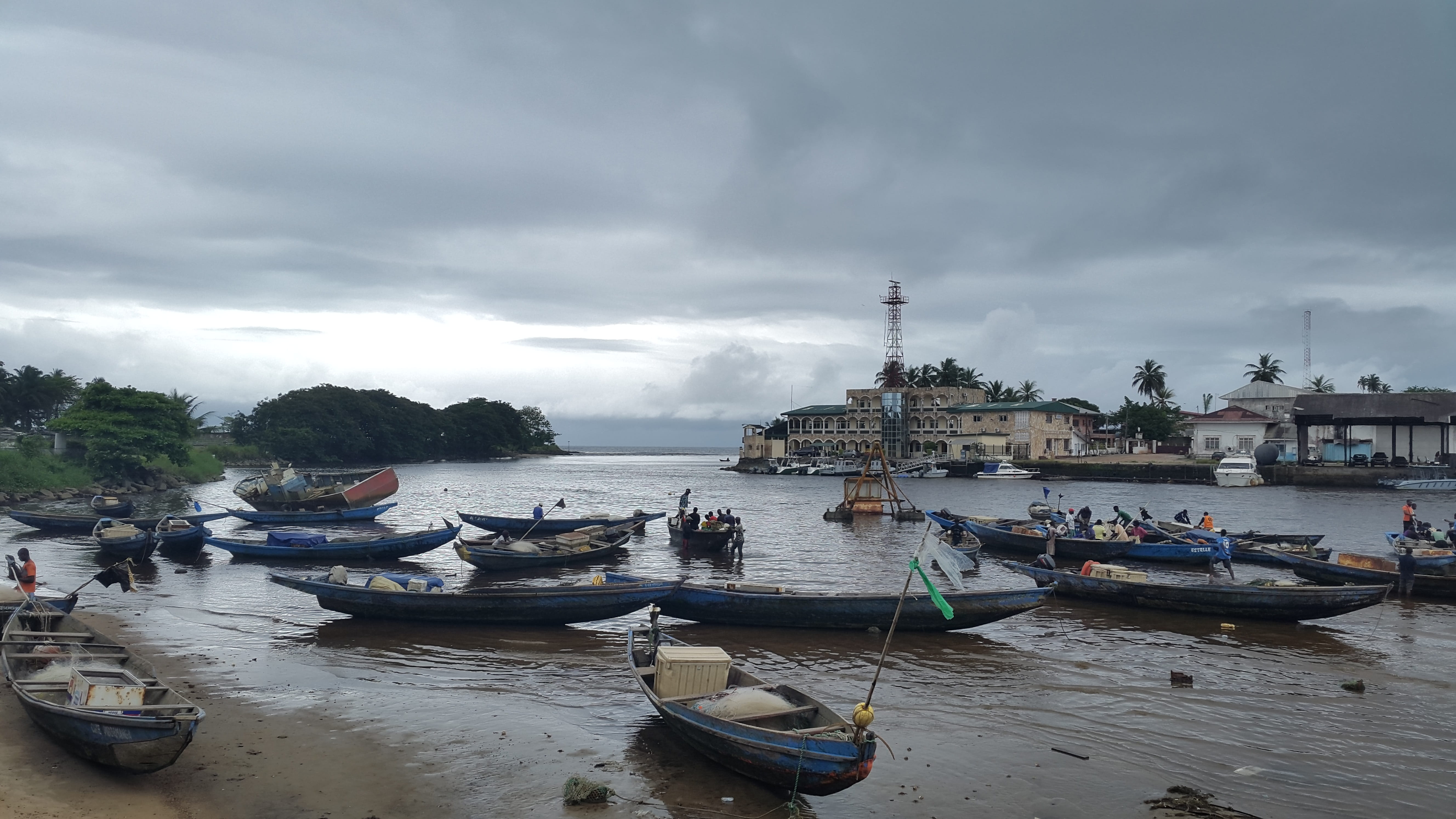 africa, nautical vessel, fishing boat, day, mode of transportation, no people, land, outdoors, water, fishing village, coast, scenic, building exterior, HD Wallpaper