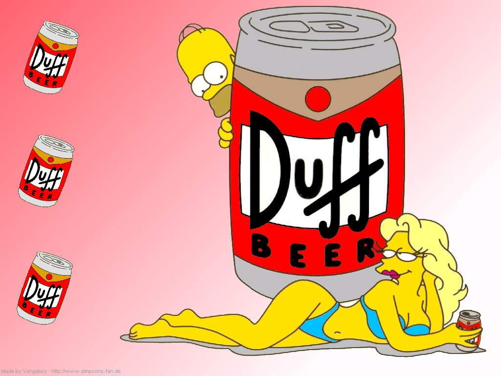 beer, series, entertainment, duff, simpsons, art, homer, hd, tv, 480P, HD Wallpaper