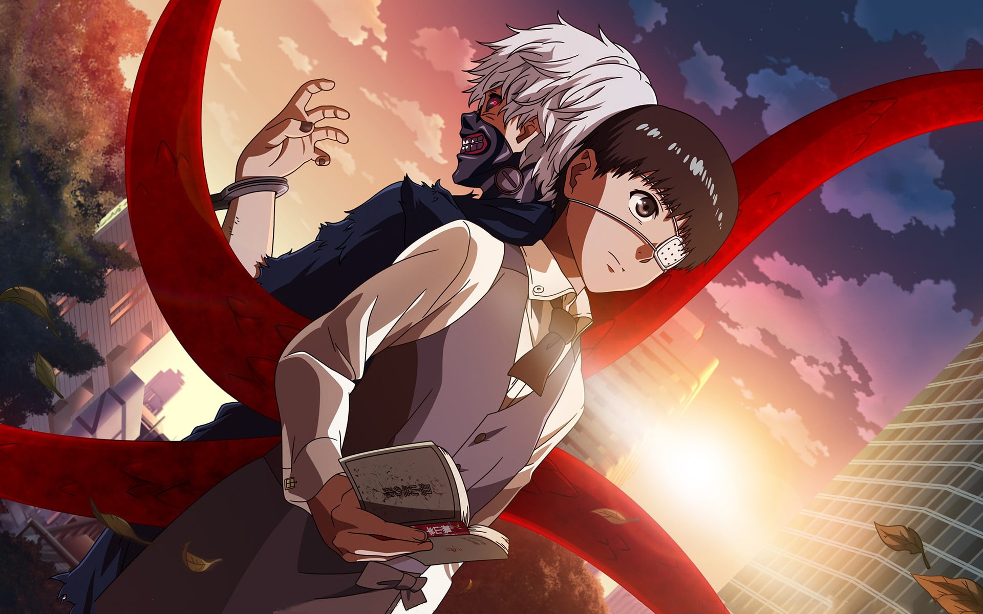one person, young adult, real people, sport, holding, leisure activity, Kaneki Ken, Tokyo Ghoul, skill, men, book, lifestyles, nature, haired, HD Wallpaper