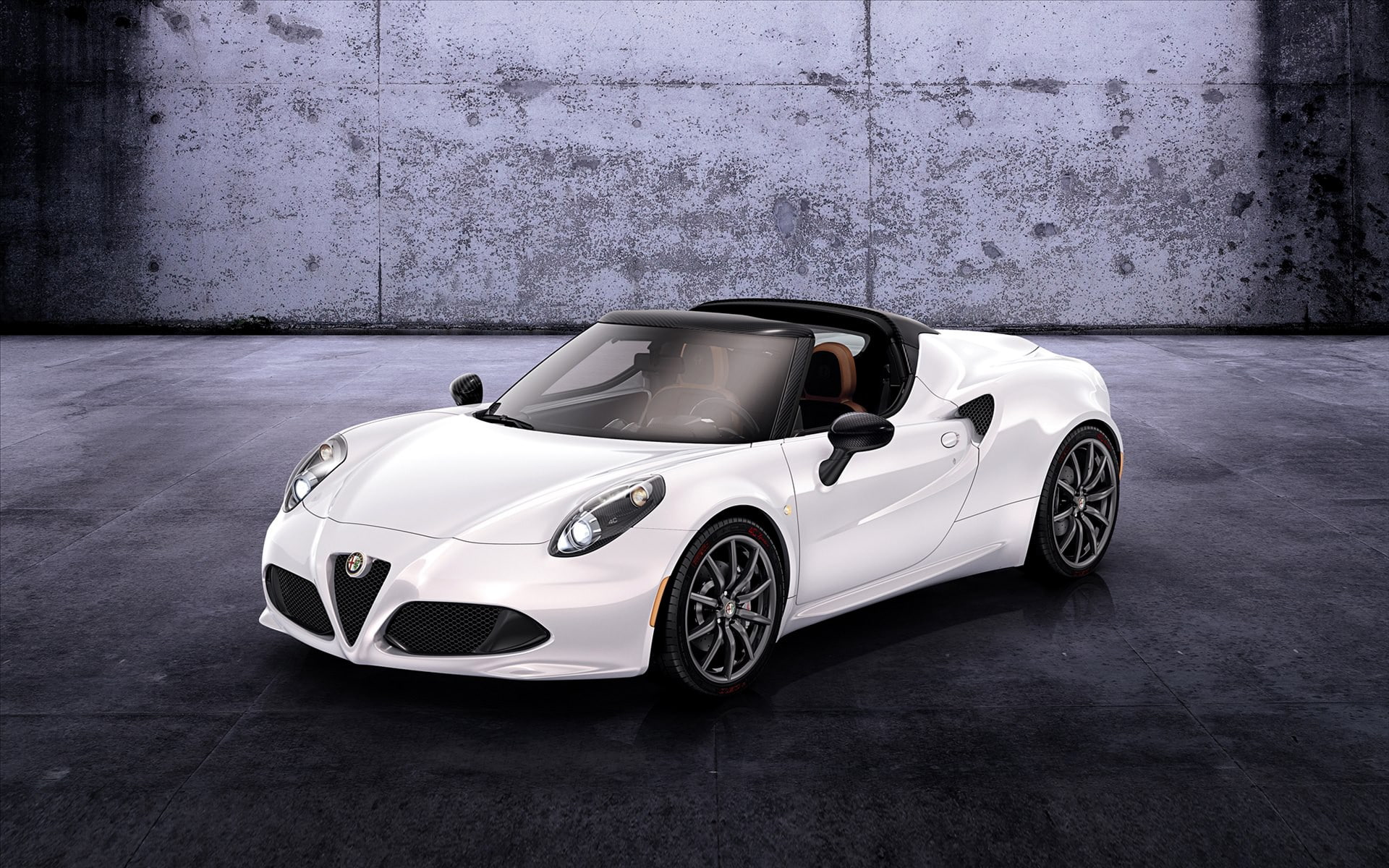 Alfa Romeo, car, Alfa Romeo 4C Spider, 1080P, HD Wallpaper