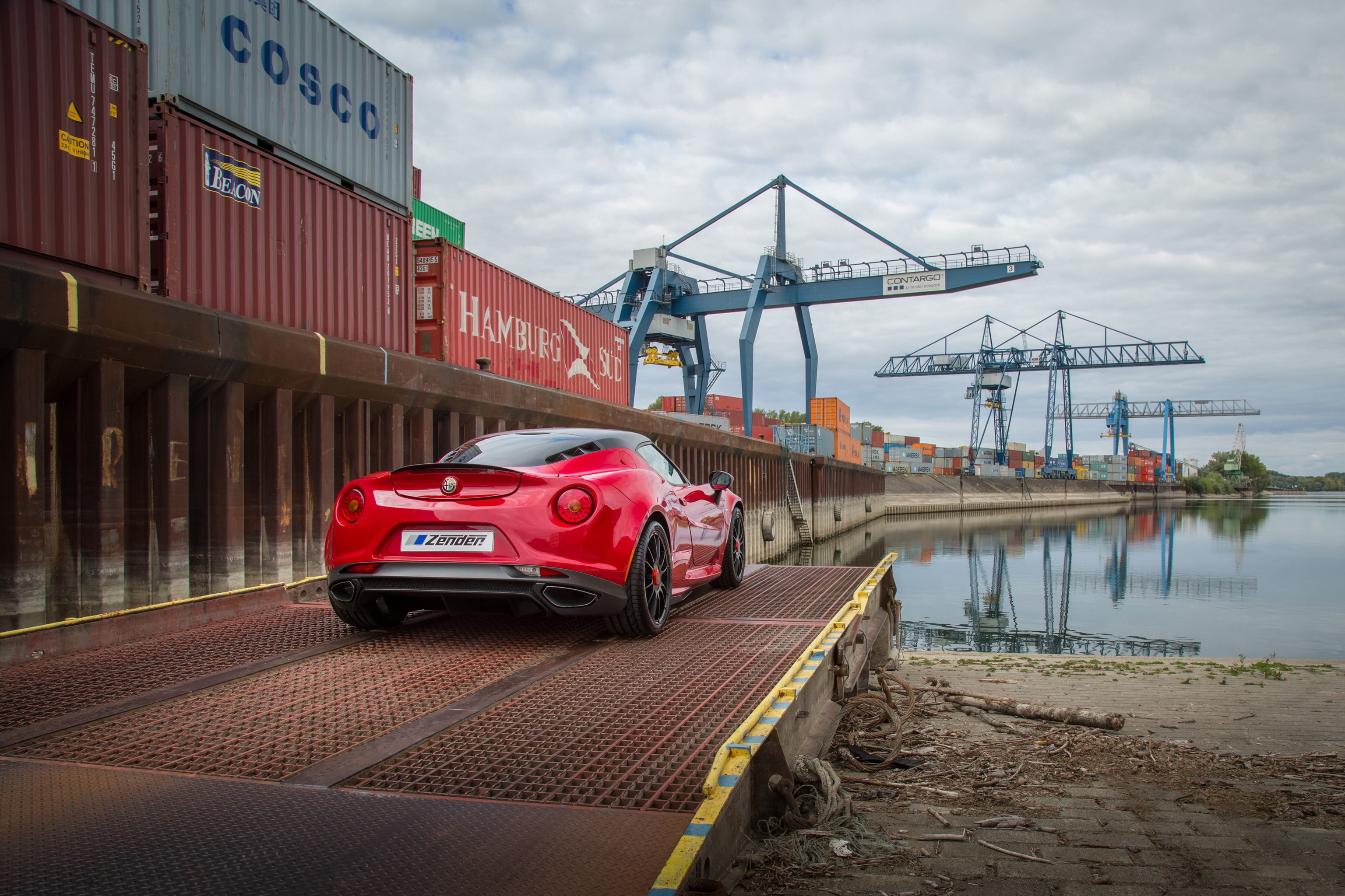 2K, car, vehicle, Alfa Romeo 4C, HD Wallpaper