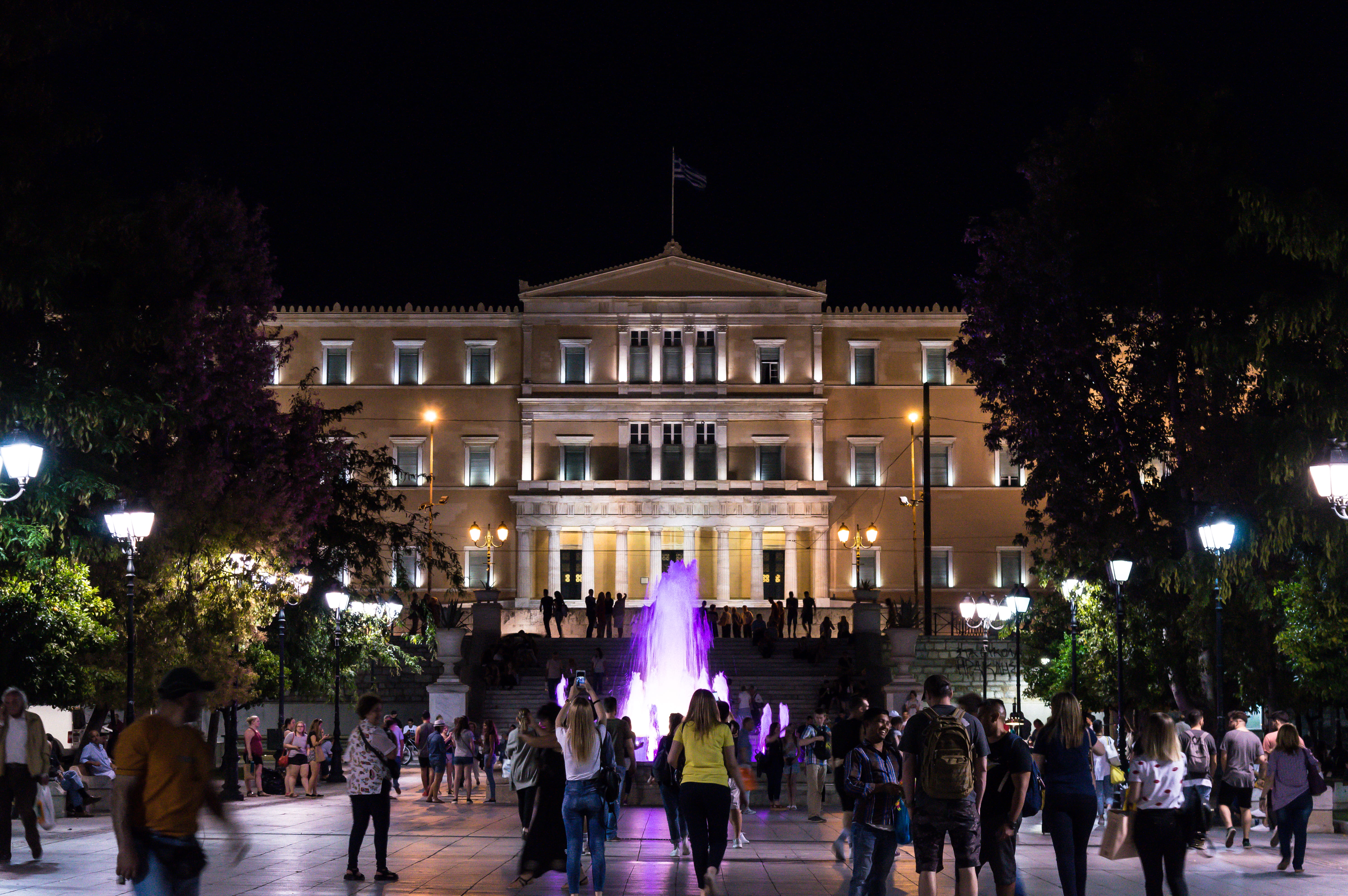 by night, real people, plant, hellas, tourism, night, syntagma square, women, syntagmatos, athina, by, sintagmatos, greece, voulh, parliament, city, built structure, HD Wallpaper