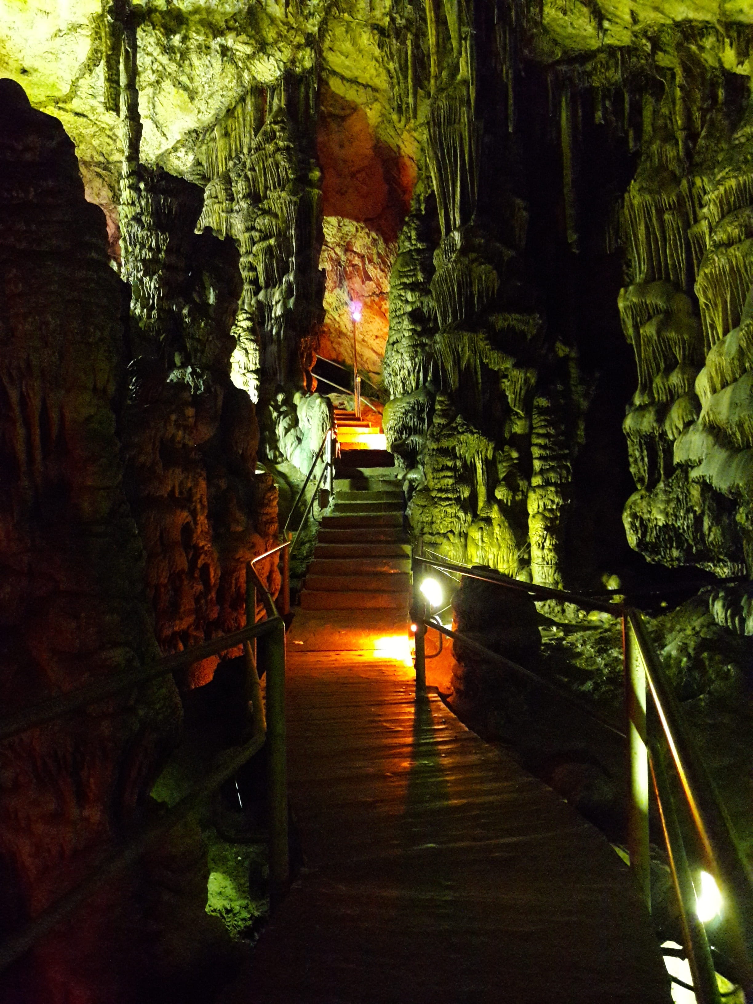 built structure, illuminated, architecture, tranquility, Basement, the way forward, lighting equipment, Crete, God, solid, Zeus, no people, night, cave psychro, Phone HD Wallpaper