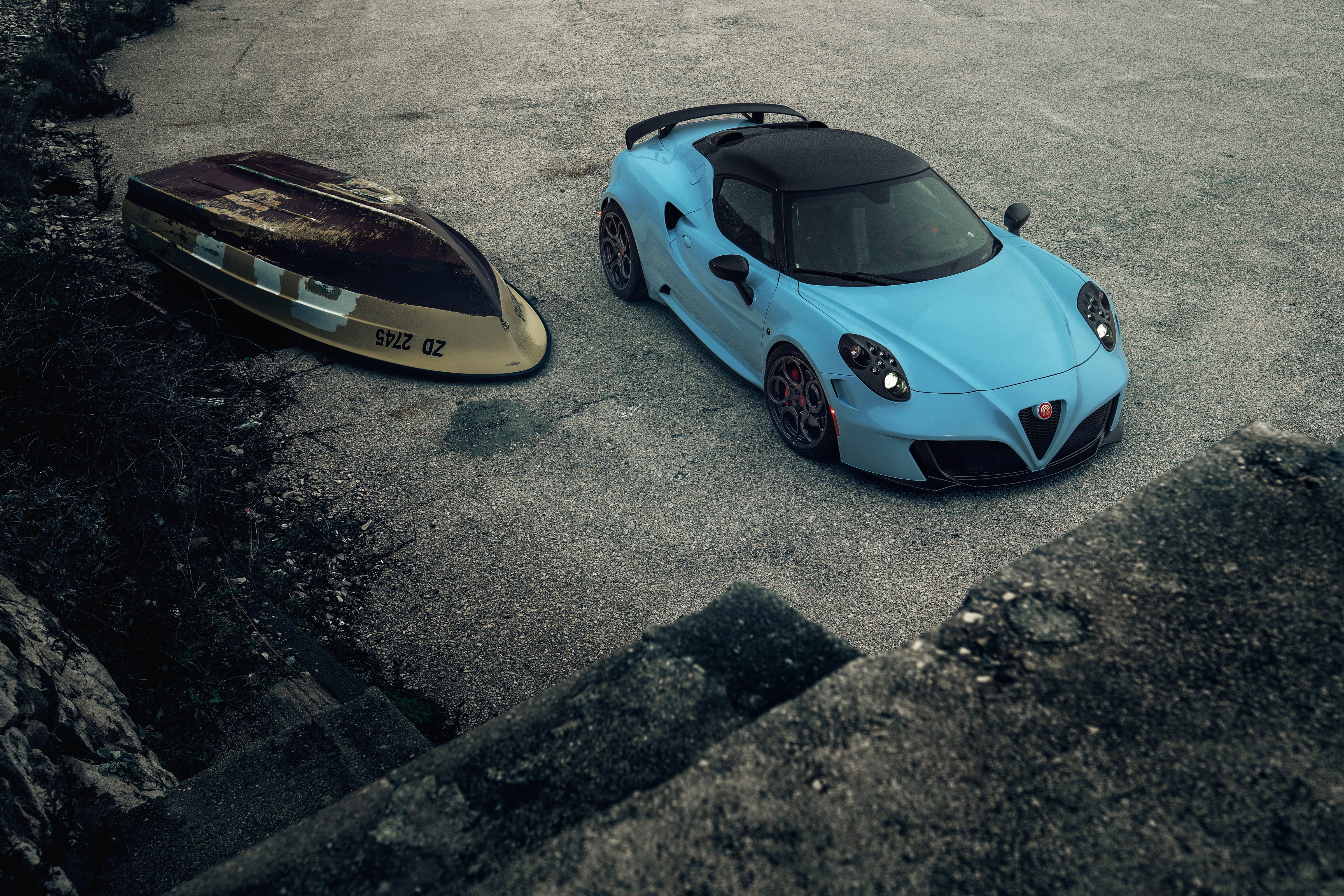 Alfa Romeo 4C Zeus, Vehicle, Sport Car, Car, Blue Car, Alfa Romeo, 4K, Supercar, HD Wallpaper