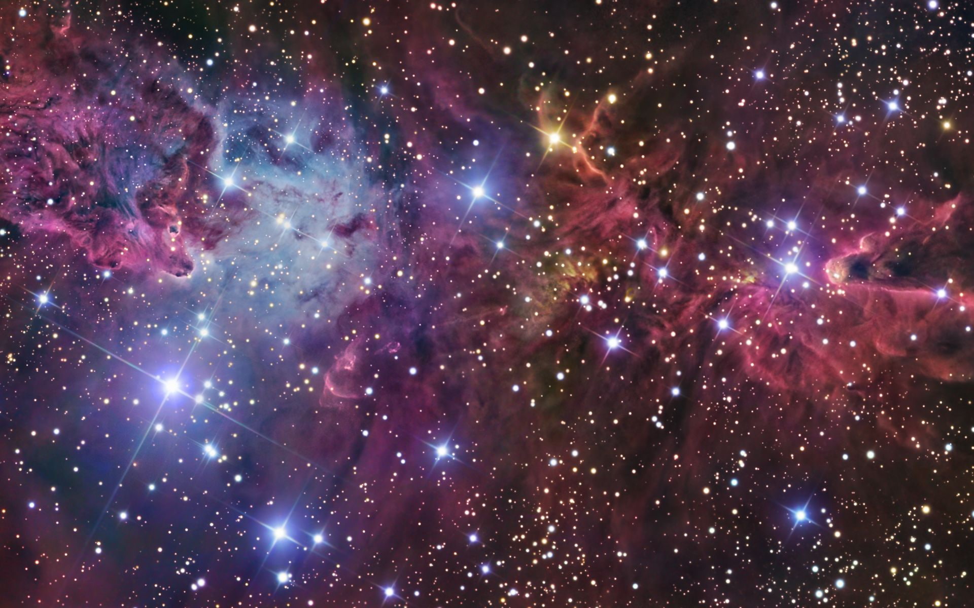 uncountable, abstract, space, universe, colorful, 1080P, stars, dark, HD Wallpaper