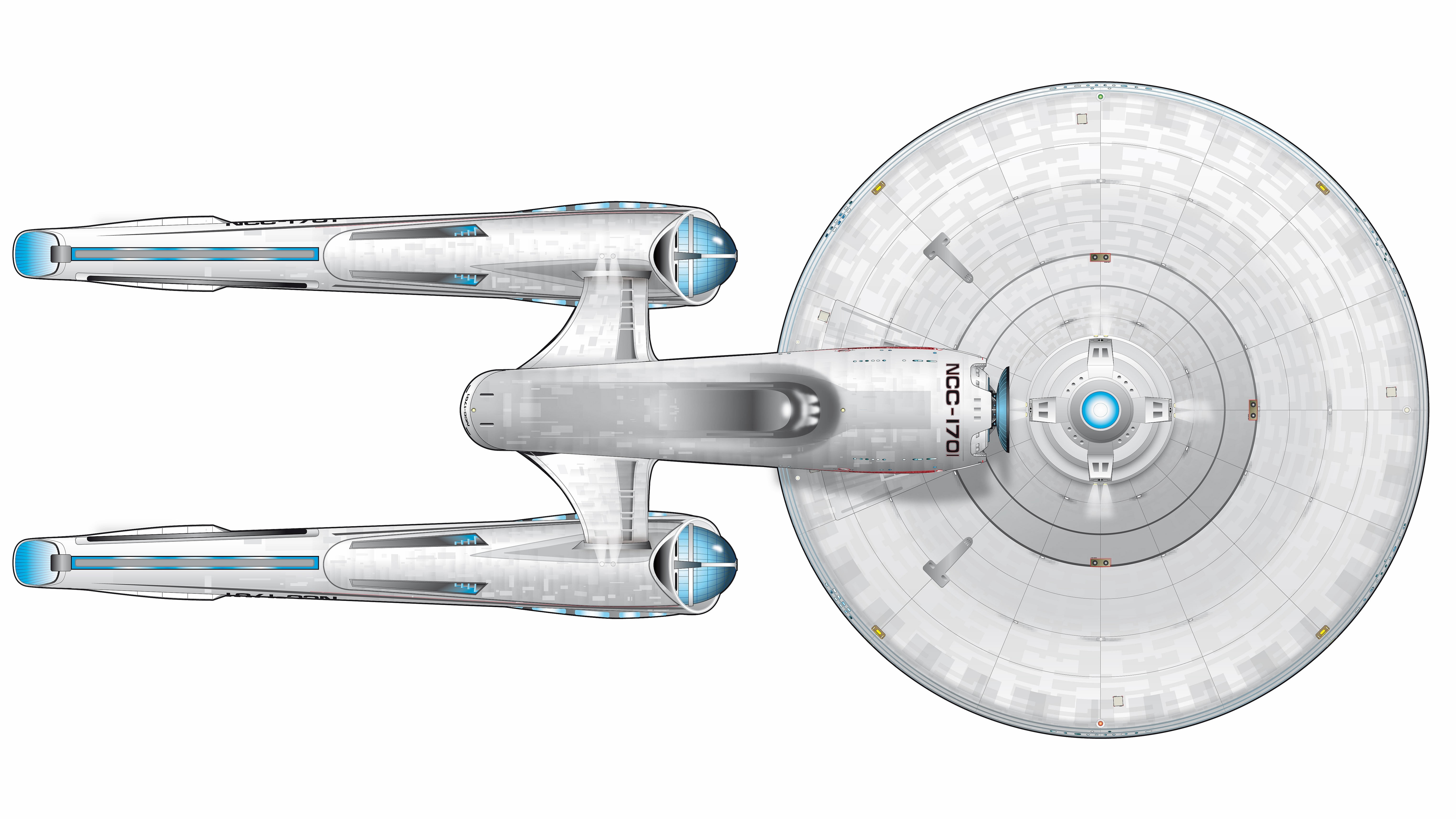 Star Trek, spacecraft, no people, white color, close-up, travel, air vehicle, circle, indoors, city, geometric shape, white background, 5K, cut out, shape, HD Wallpaper