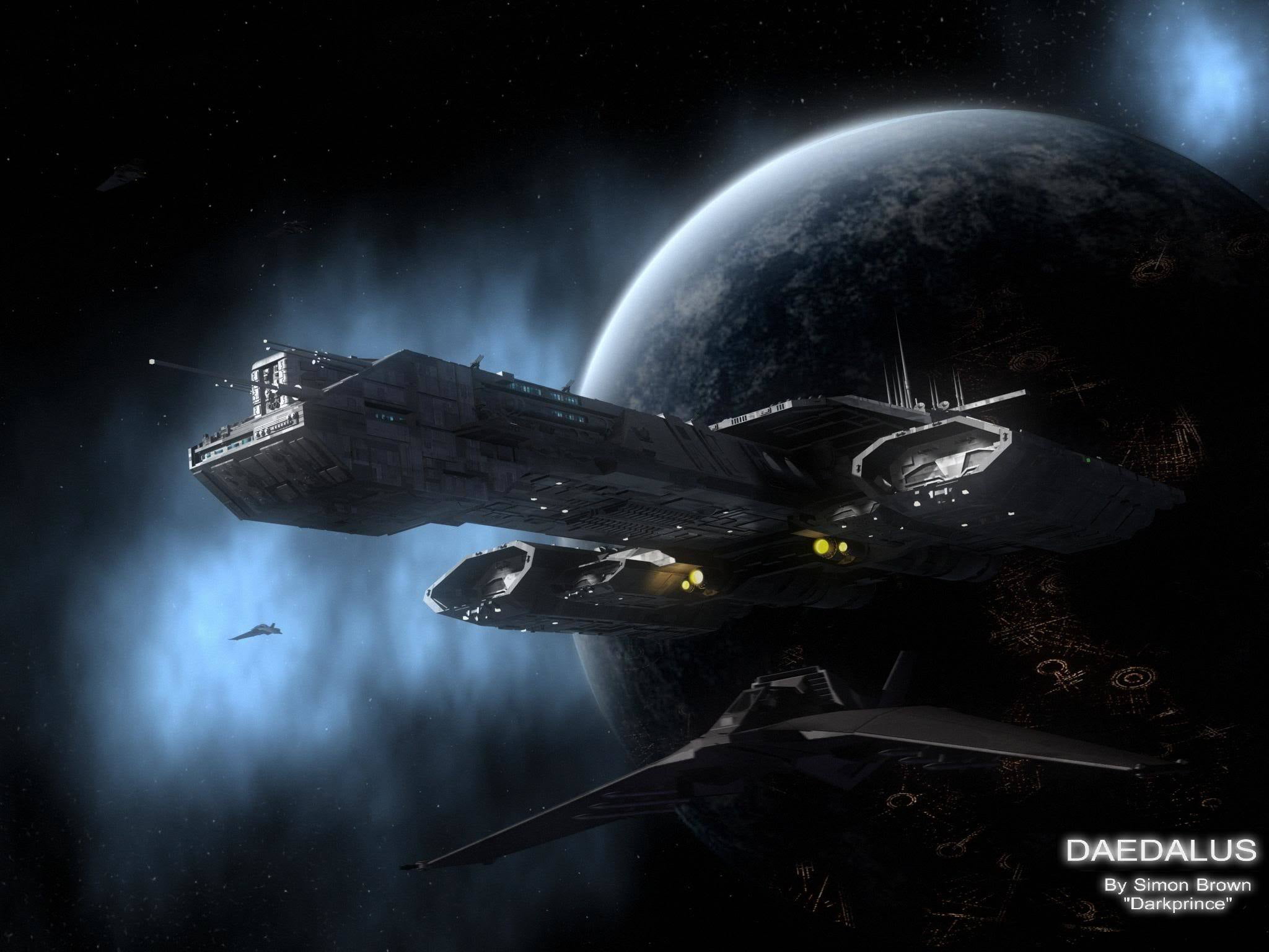 nature, futuristic, sky, 1080P, planet earth, people, stargate, astronomy, ships, space, aircraft, daedalus, transportation, dark, flying, air vehicle, HD Wallpaper
