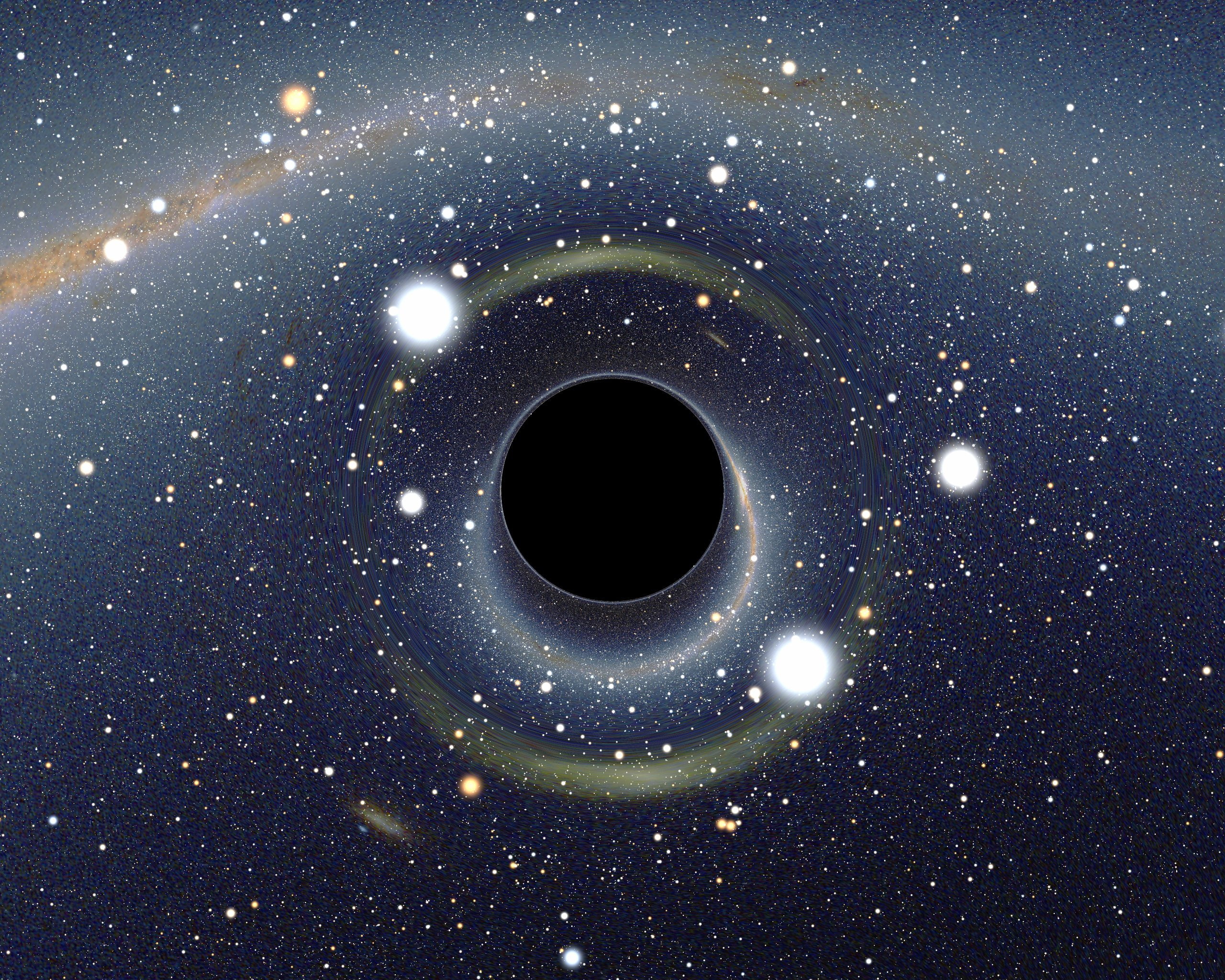 2K, sci fi, event, horror, black, space, stars, hole, horizon, HD Wallpaper