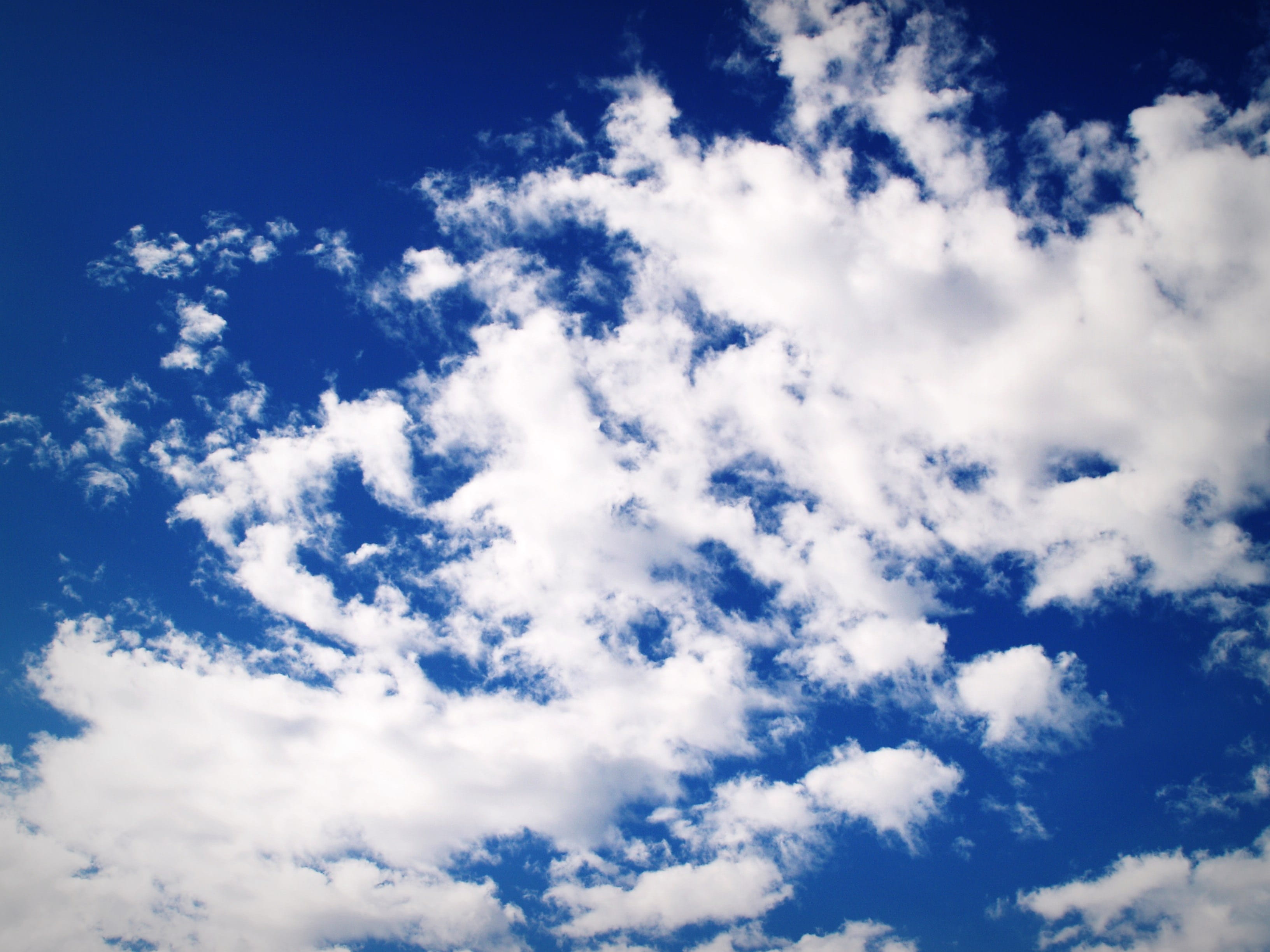 pure, low angle view, atmosphere, heaven, ozone, light, peace, cloud - sky, nature, color, no people, air, tranquility, day, full frame, backgrounds, height, HD Wallpaper