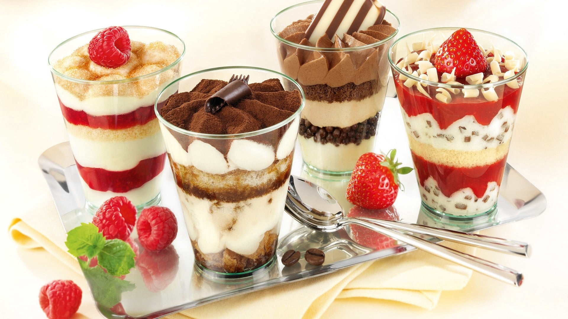 food, snack, sweet Food, gourmet, cup, dessert, glass, indulgence, fruit, table, sweet, white, no People, chocolate, kitchen utensil, 1080P, cream, milk, HD Wallpaper