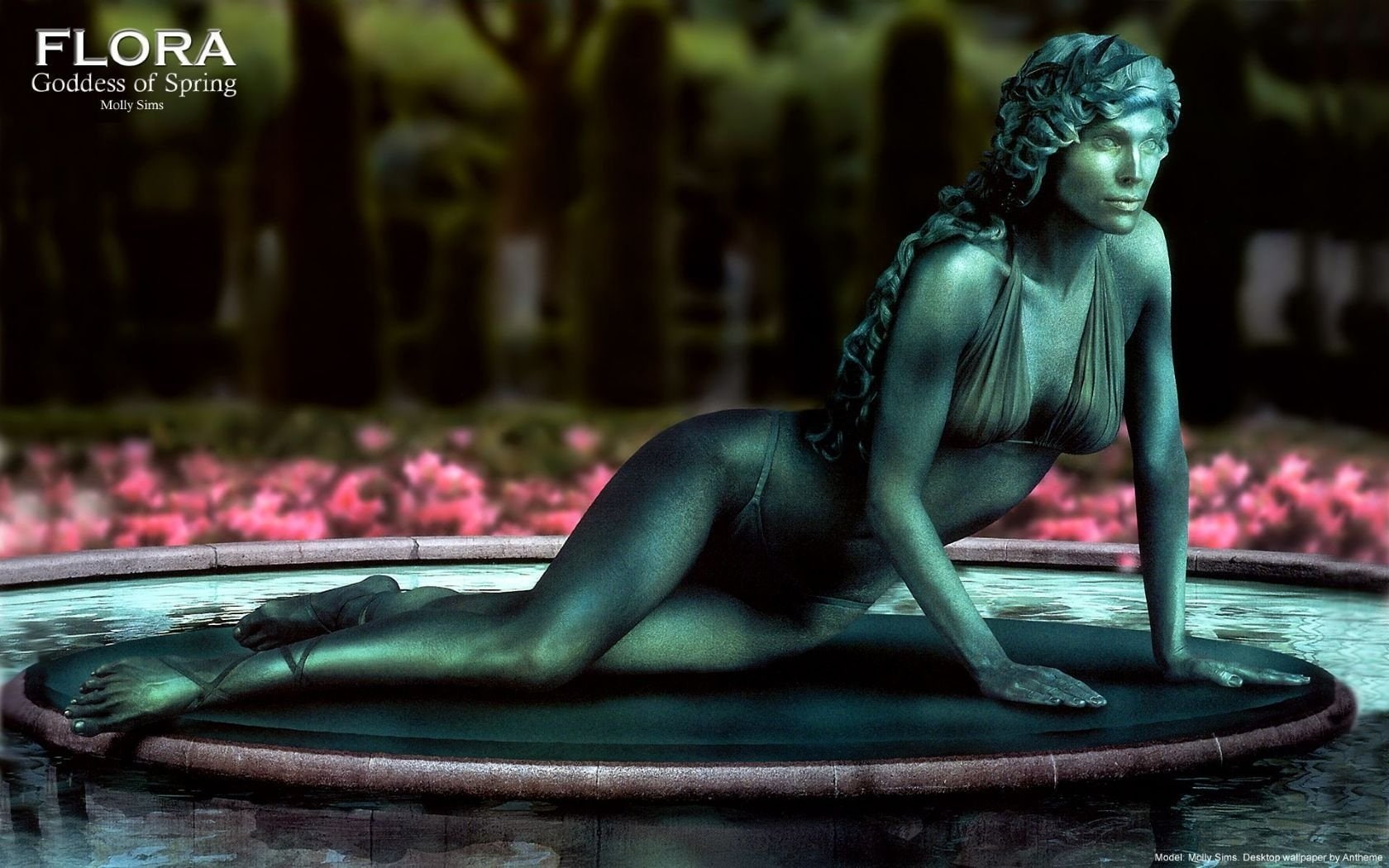 720P, Statue, Molly Sims, Artistic, Living Statue, HD Wallpaper