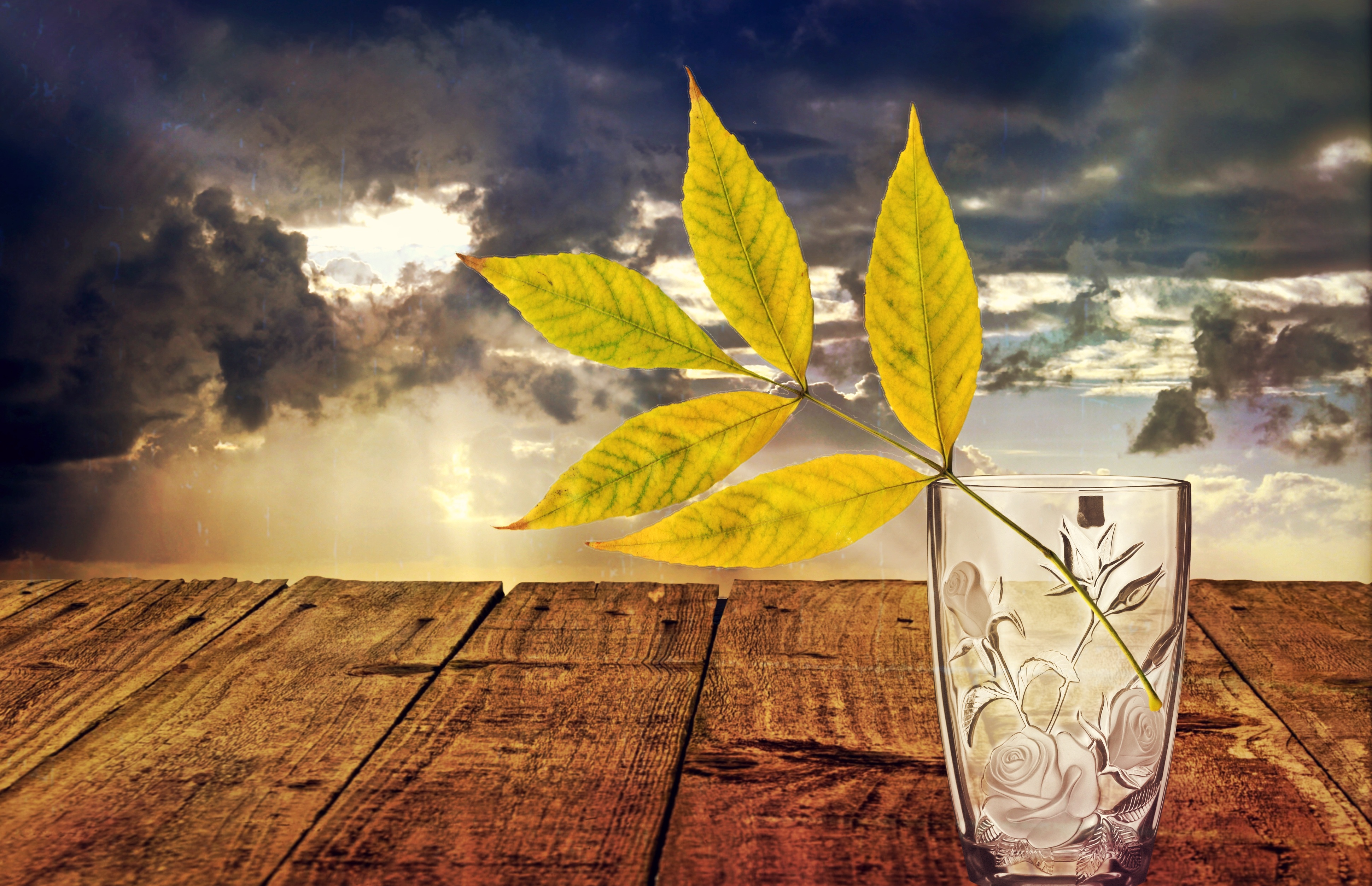 scenics - nature, deco, ray of hope, creativity, sunset, art and craft, drinking glass, decoration, beauty in nature, dream, green, still life, vase, clear, HD Wallpaper